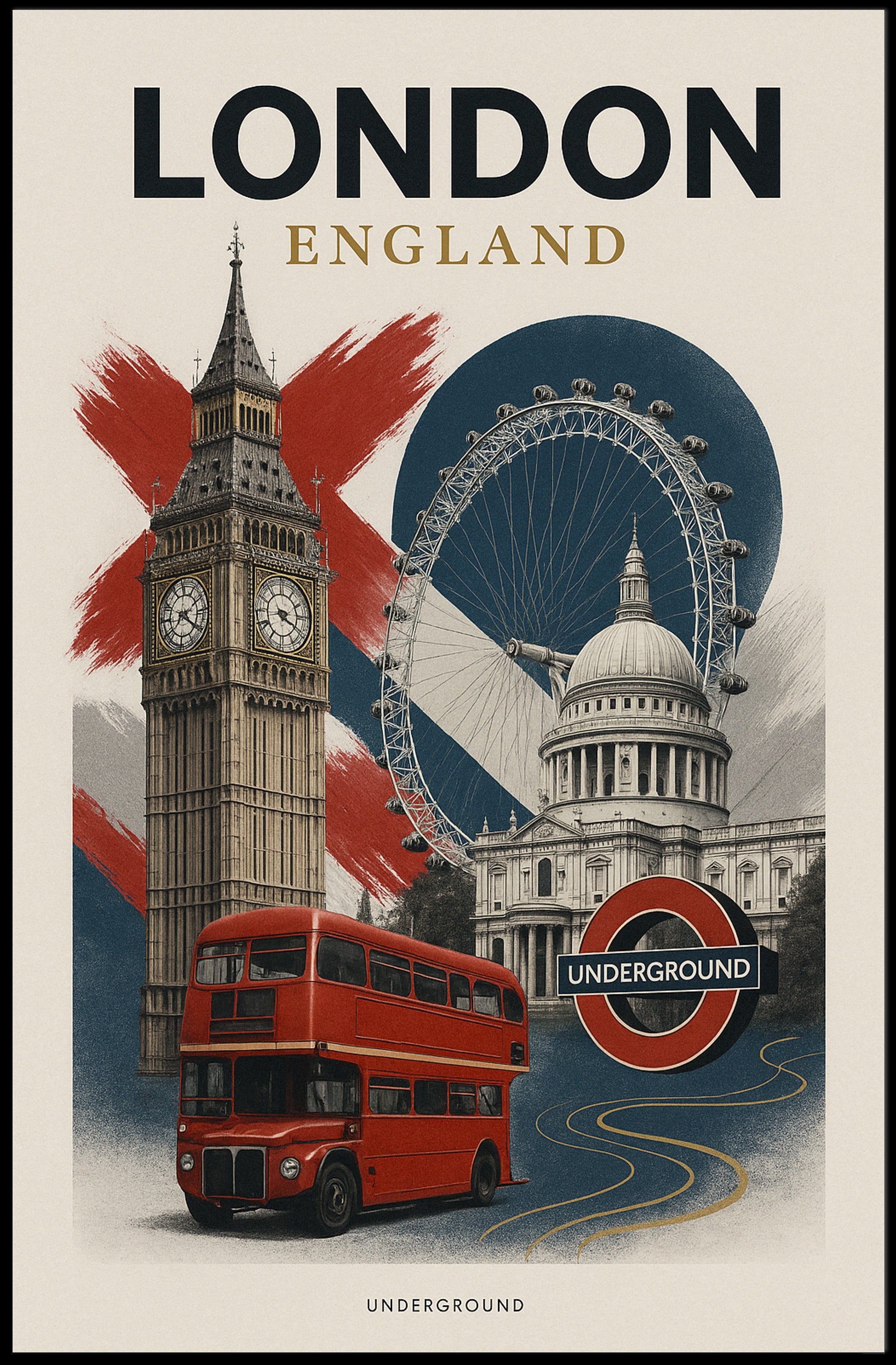 London Landmarks Poster PosterGoat