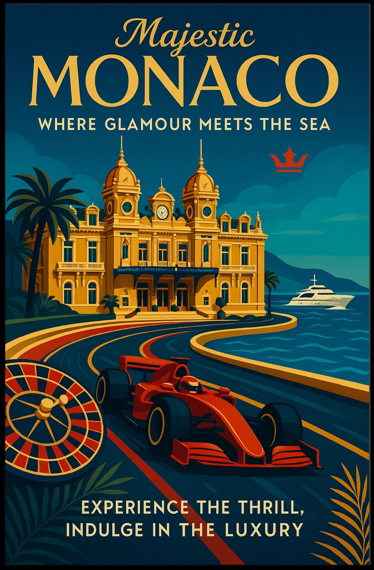 Majestic Monaco Poster