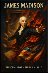 James Madison Presidential Legacy Poster
