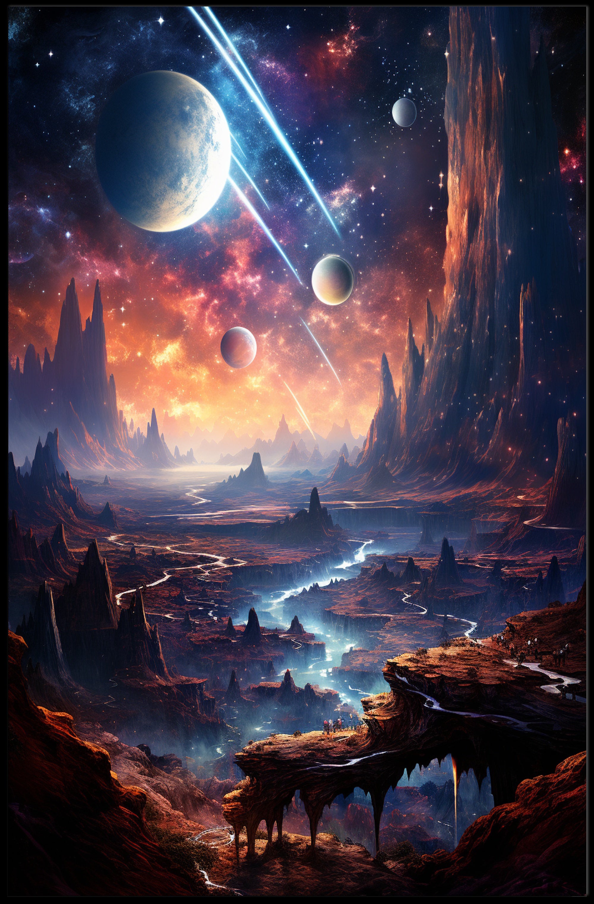 Cosmic Landscape Poster PosterGoat