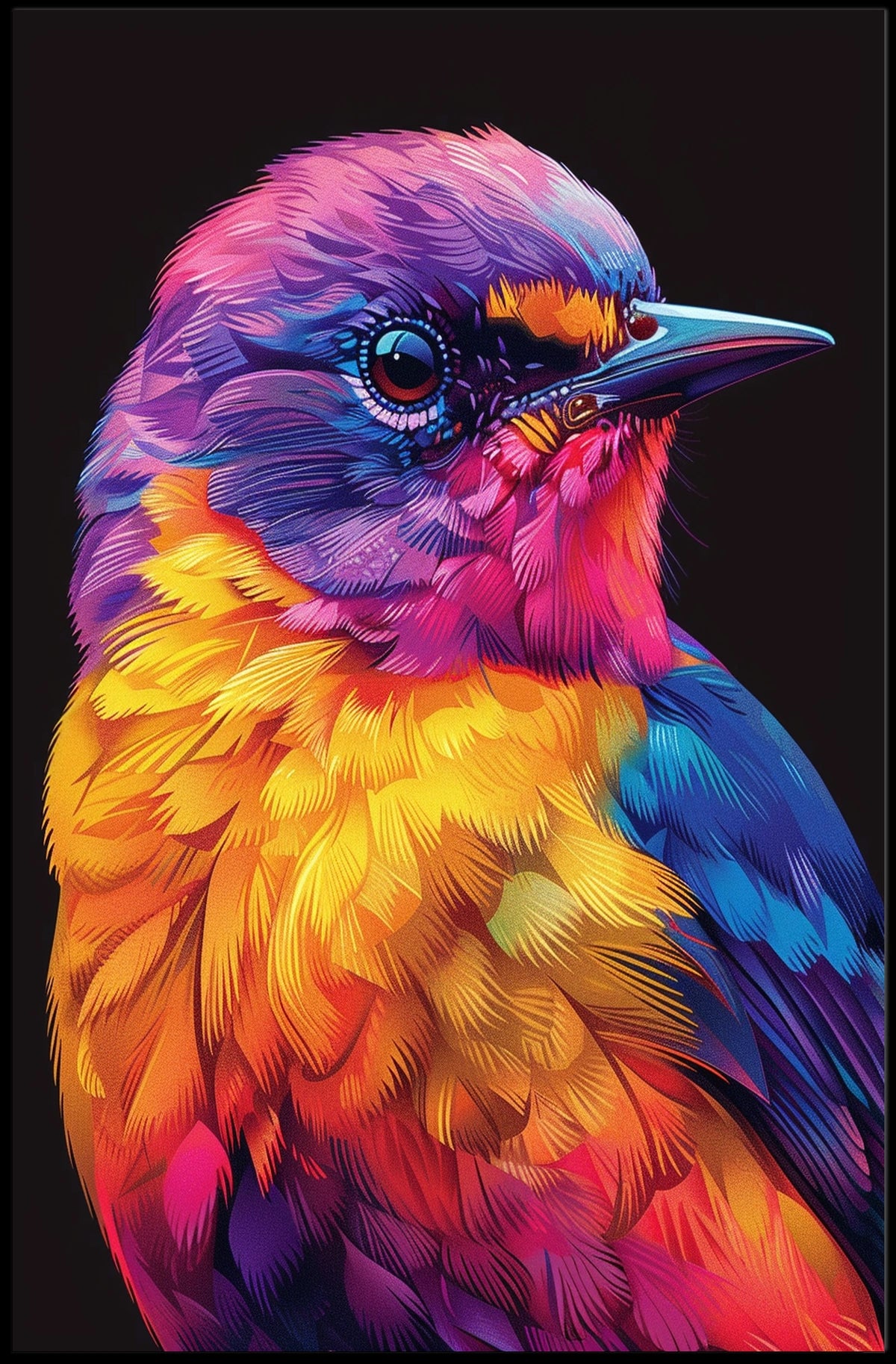 Vibrant Avian Artistry Poster
