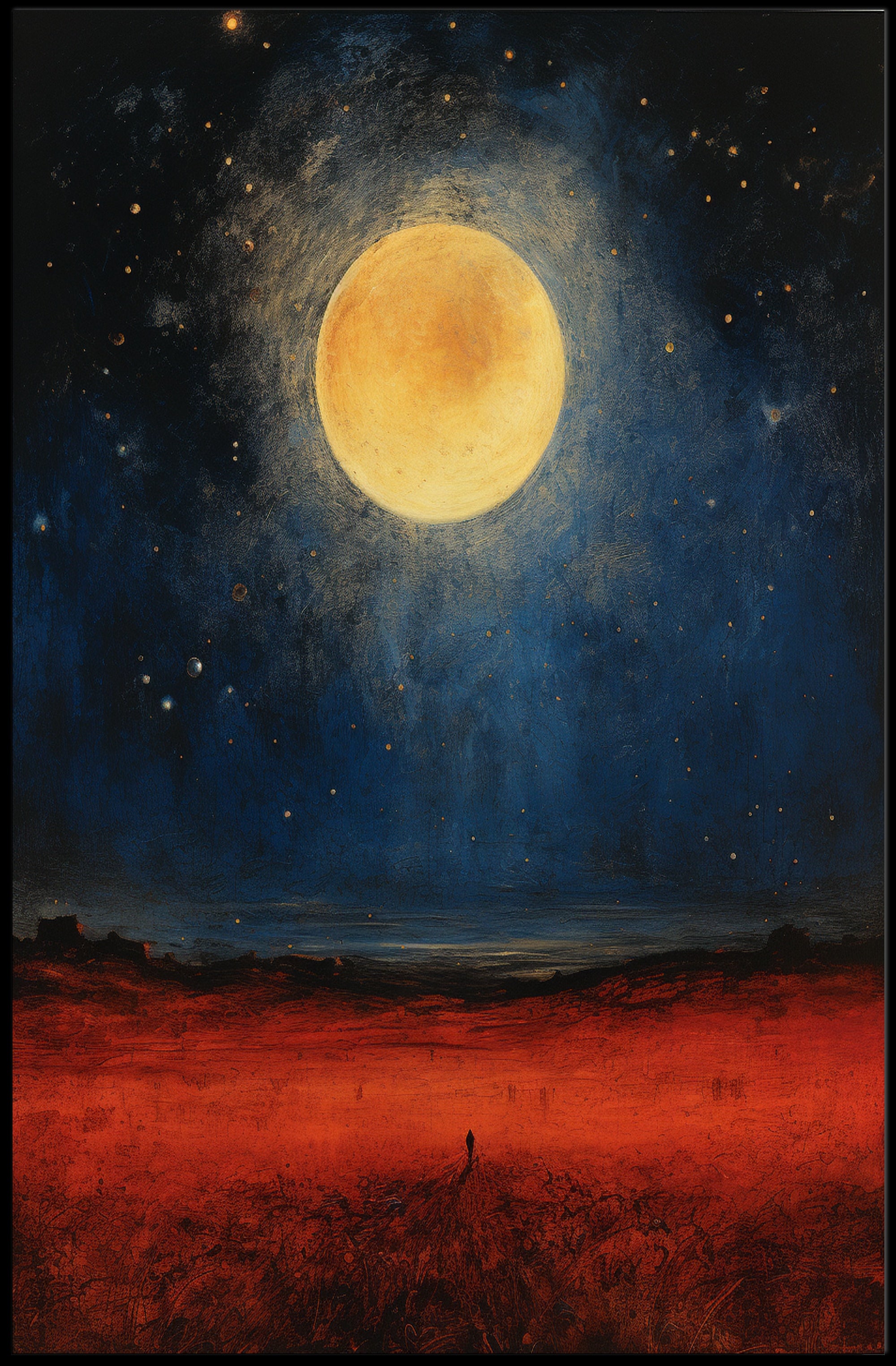 Celestial Nightscape Poster