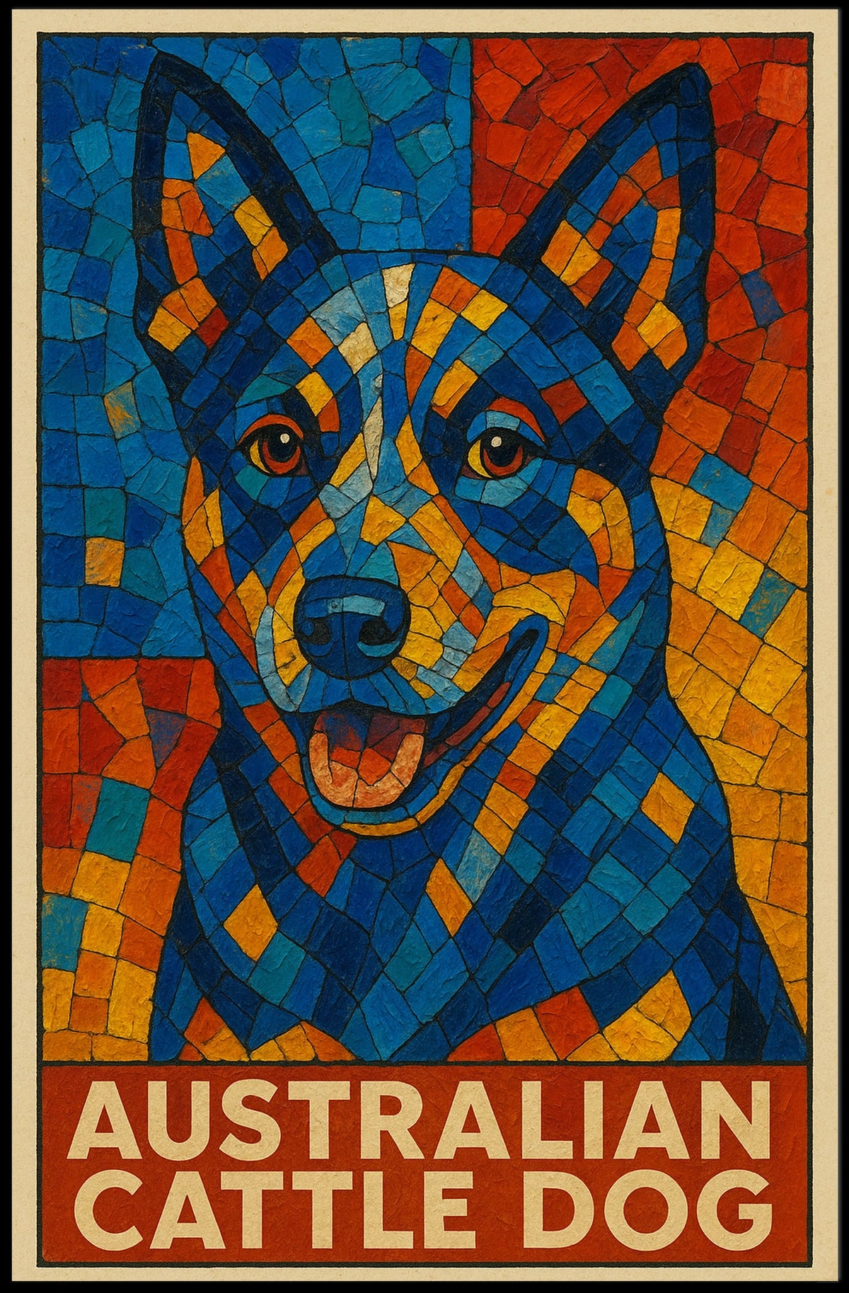 Australian Cattle Dog Art Poster