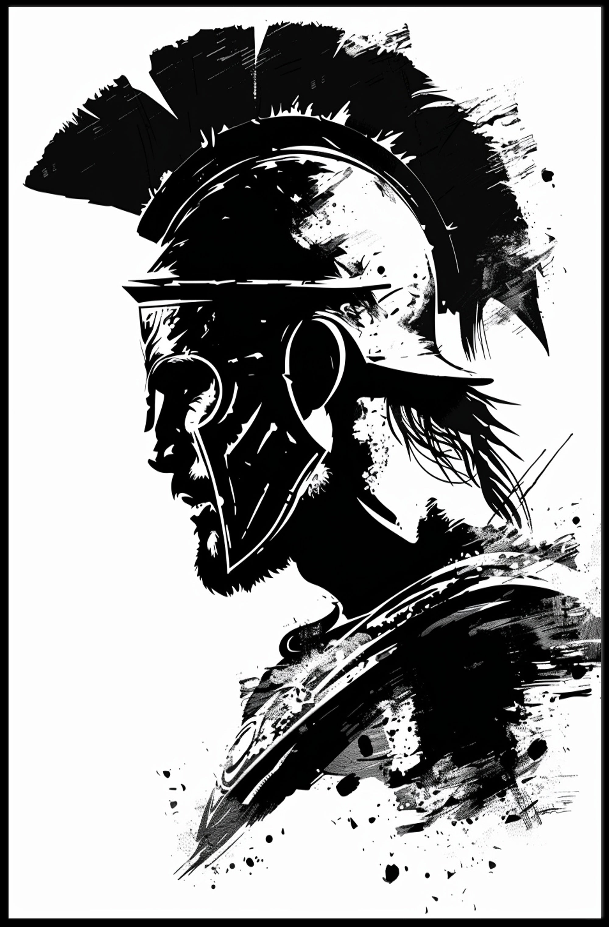 Warrior in Ink Poster PosterGoat