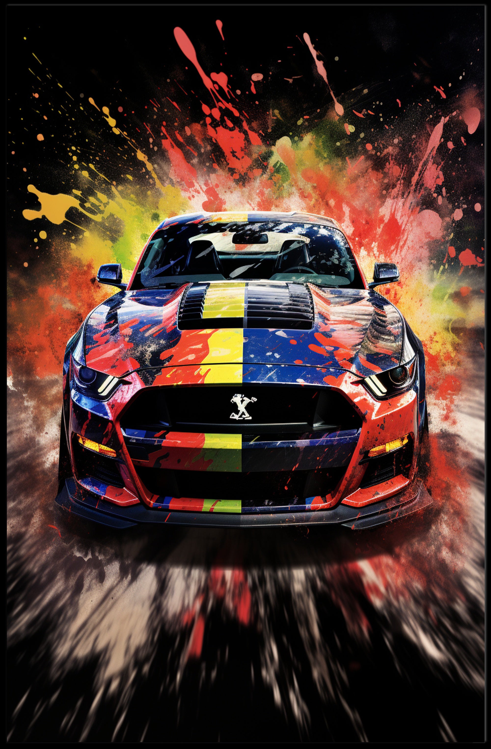 Vibrant Speed Poster