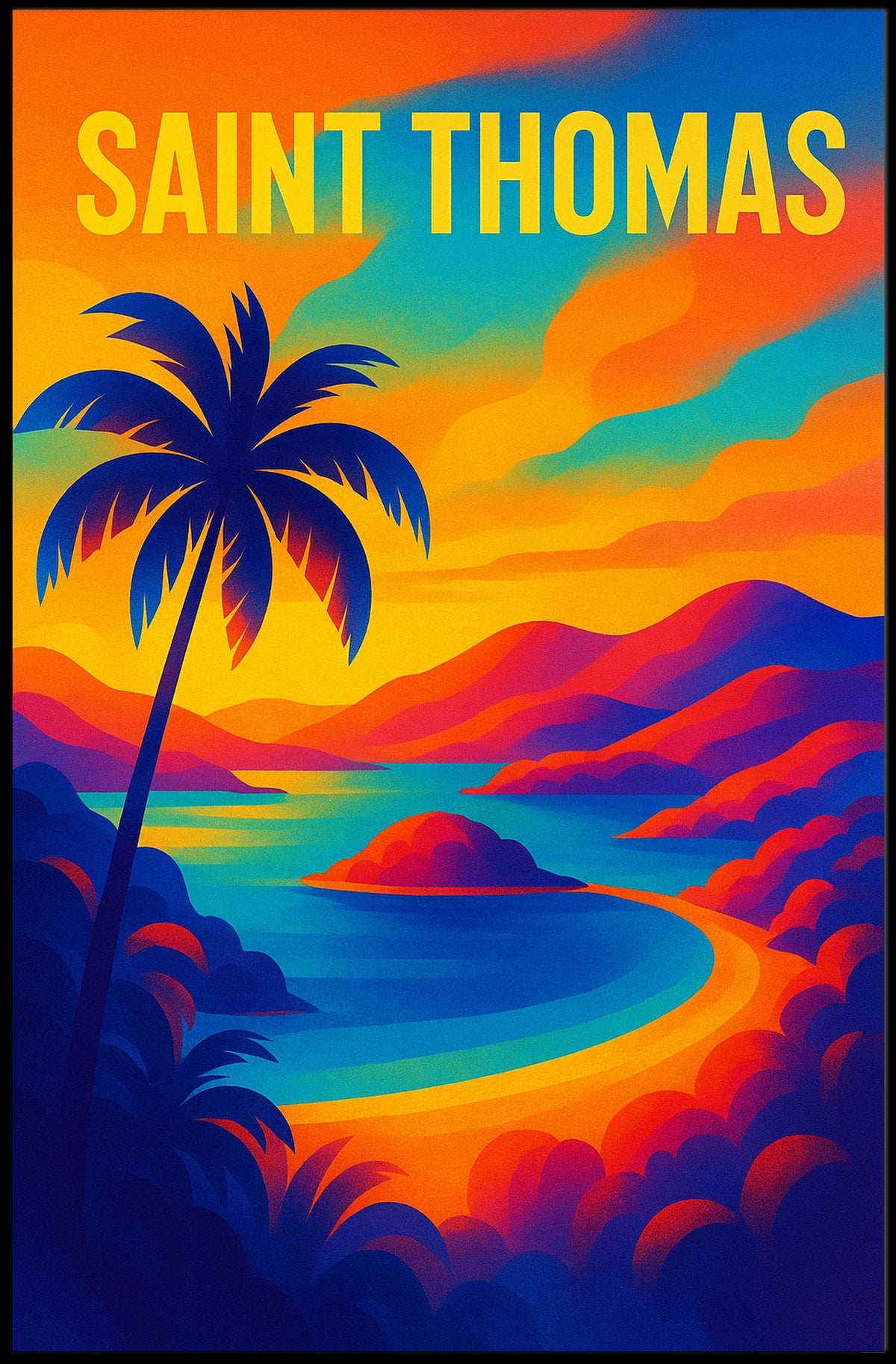 Saint Thomas Tropical Getaway Poster