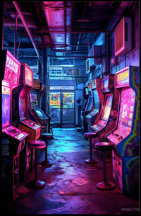 Retro Arcade Haven Poster
