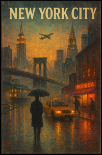 New York City Urban Evening Poster