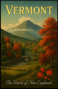 Vermont The Heart of New England Poster