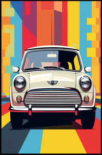 Retro Car Vibes Poster PosterGoat