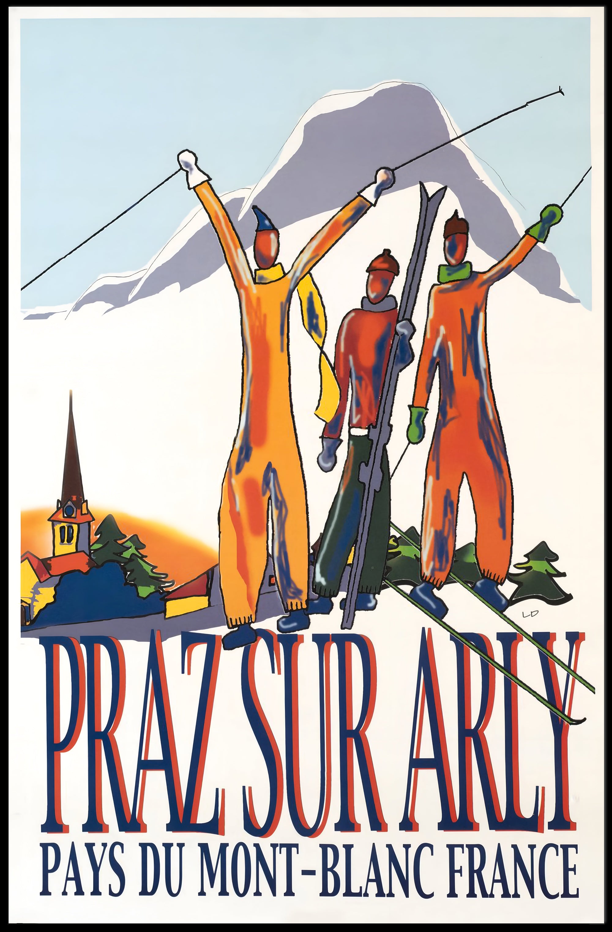 Praz Sur Arly Winter Sports Poster PosterGoat