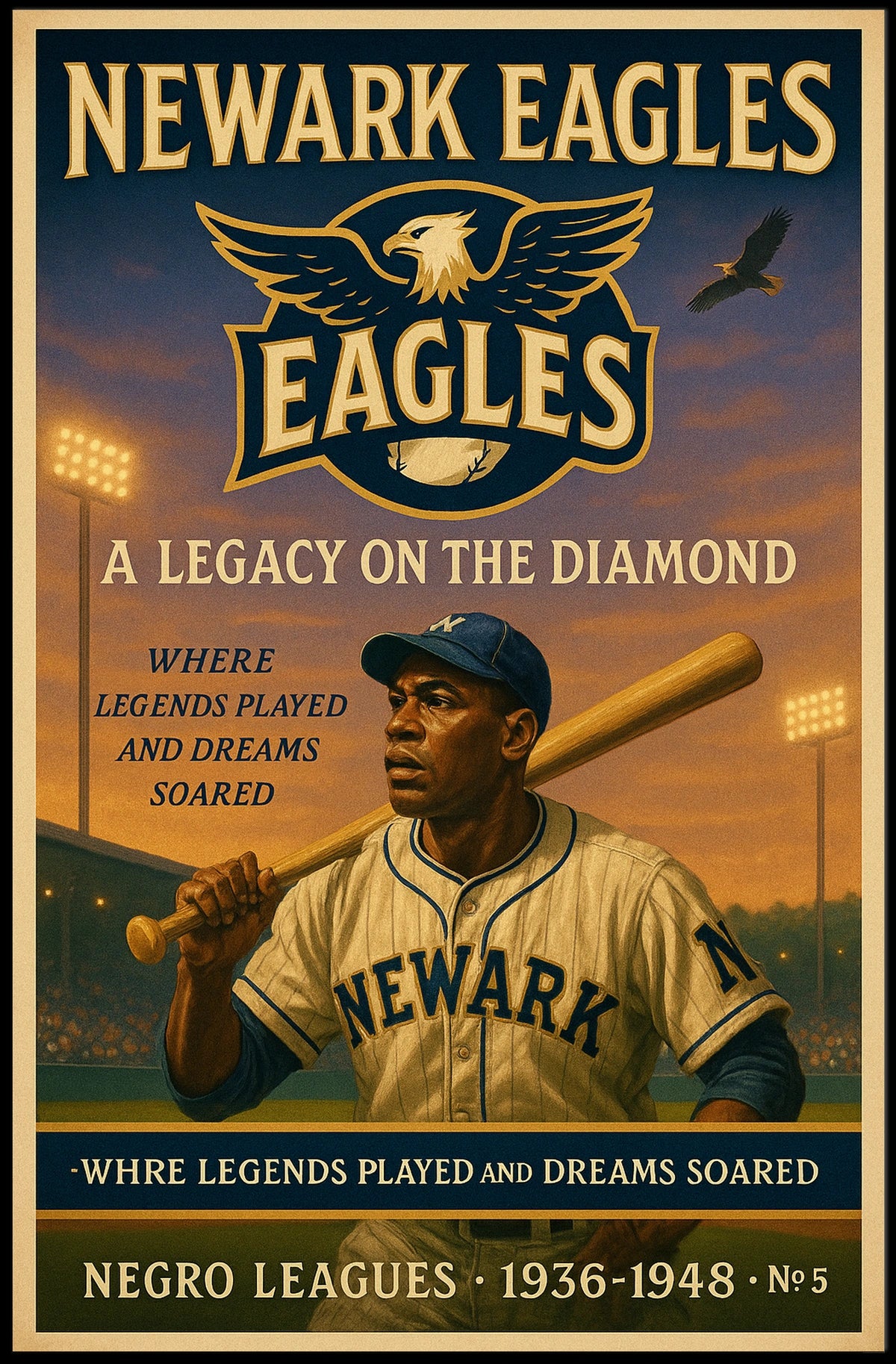 Newark Eagles A Legacy on the Diamond Poster