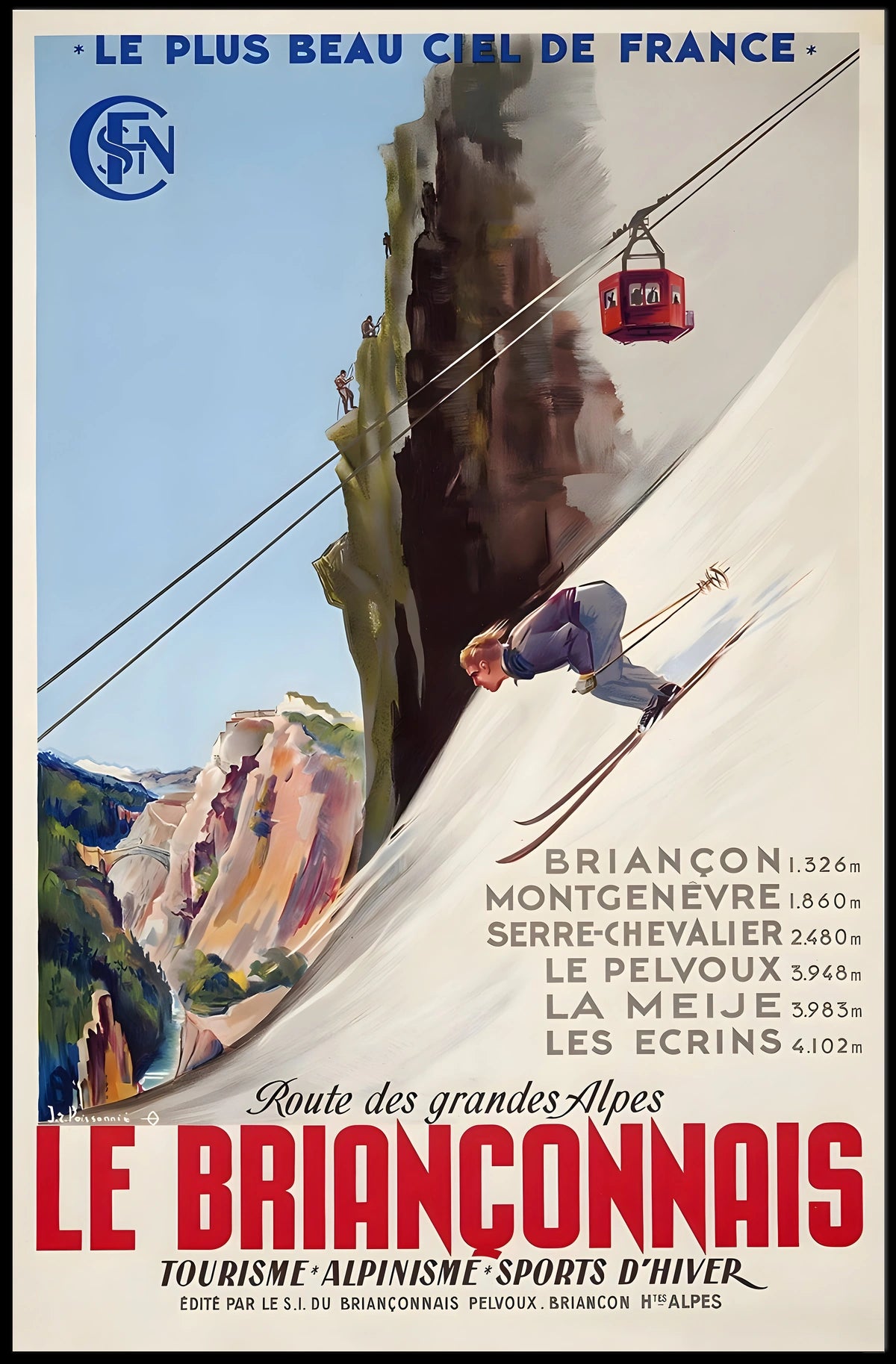 Le Briançonnais Winter Sports And Poster