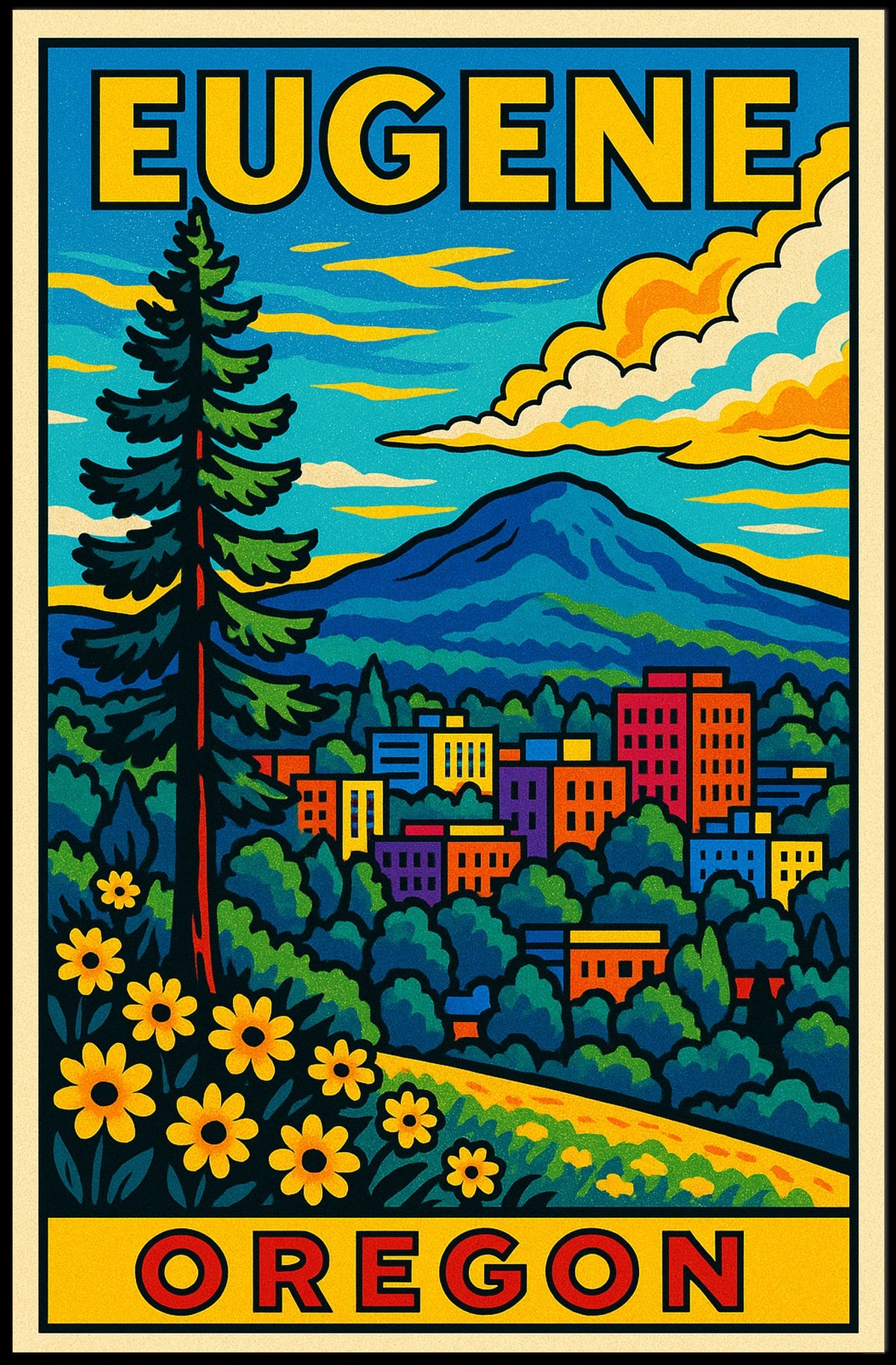 Eugene, Oregon Poster
