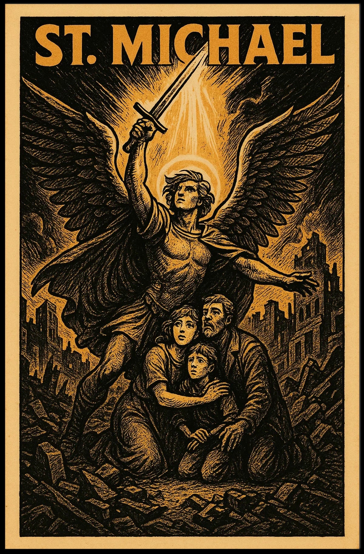 St. Michael Protector Of The People Poster