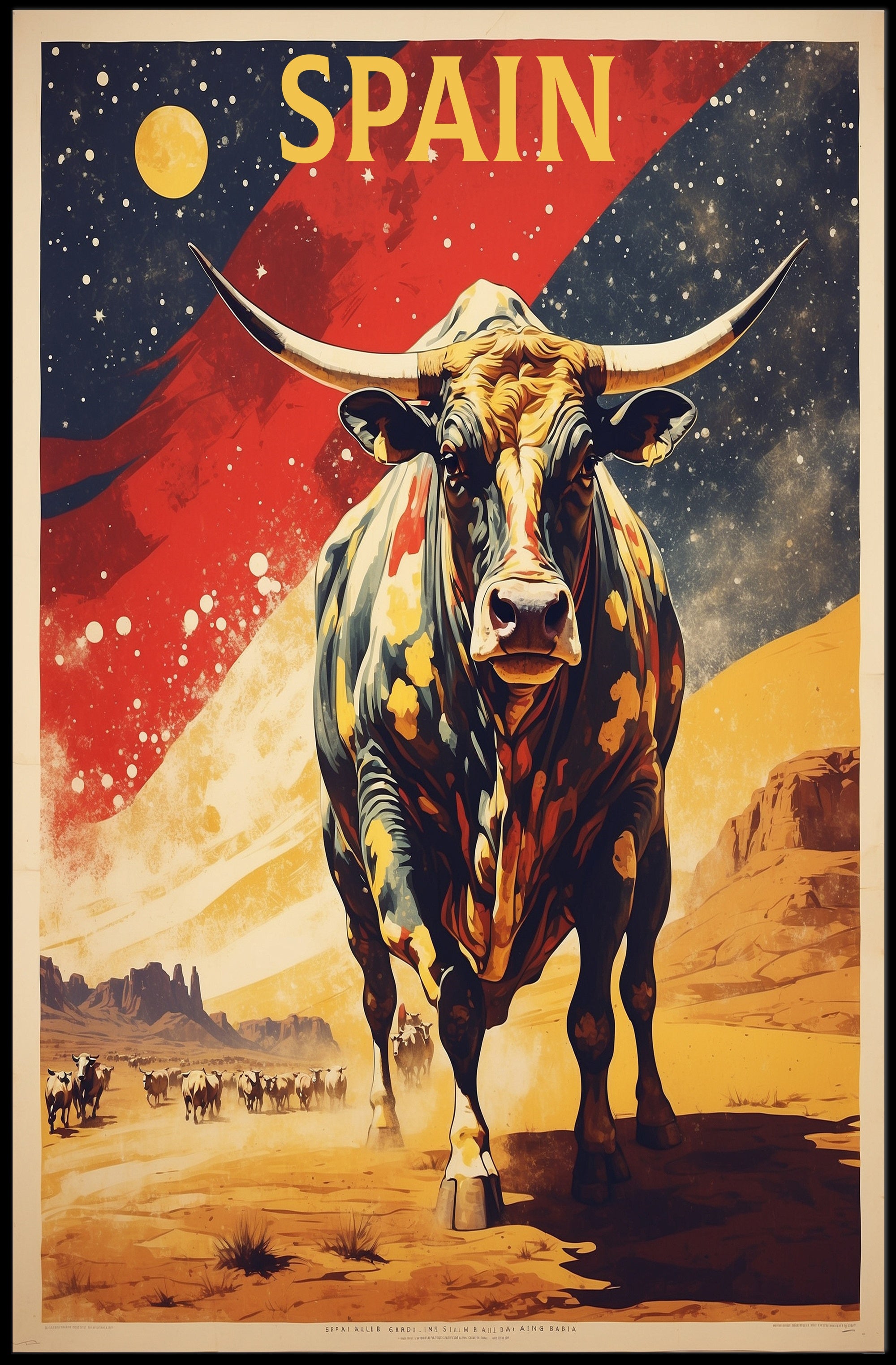 Bull of Strength and Tradition: Cultural or Heritage Poster