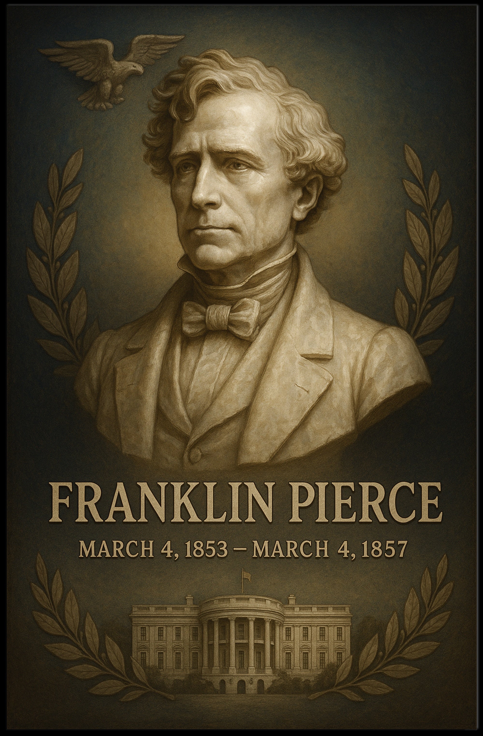 Franklin Pierce Poster PosterGoat