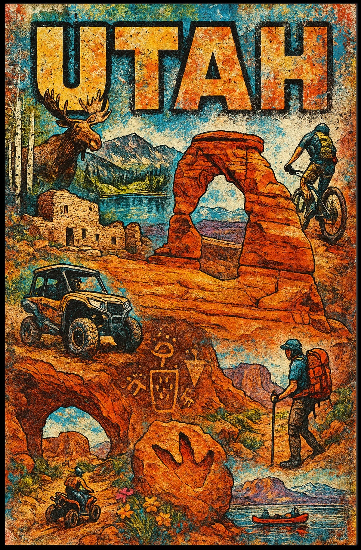 Utah Adventure Poster