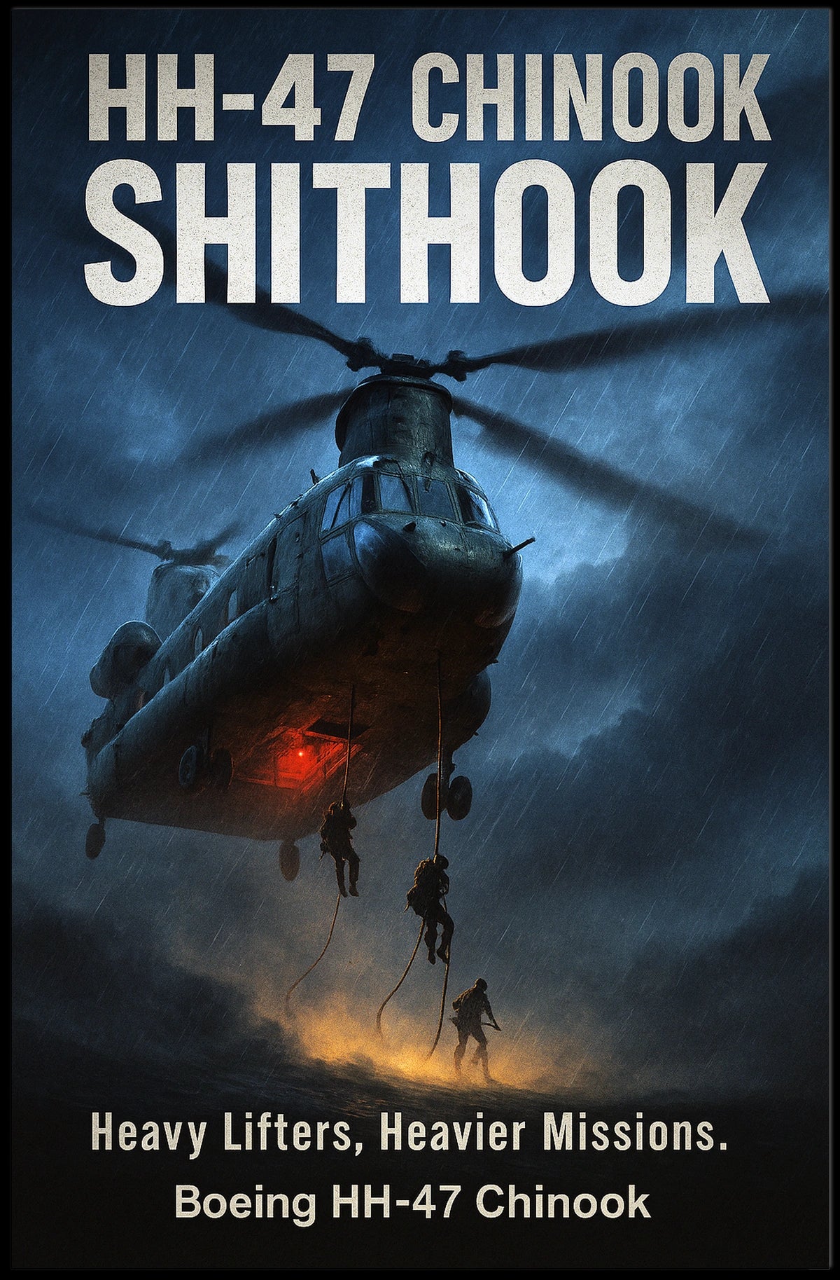 Boeing HH-47 Chinook Heavy Lifters Poster