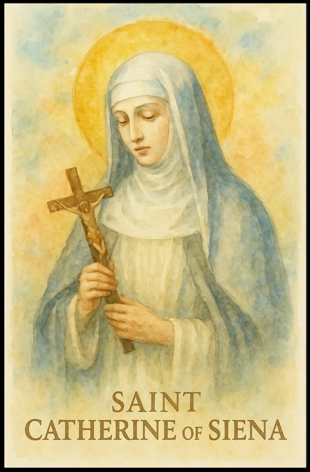 Saint Catherine Siena Poster