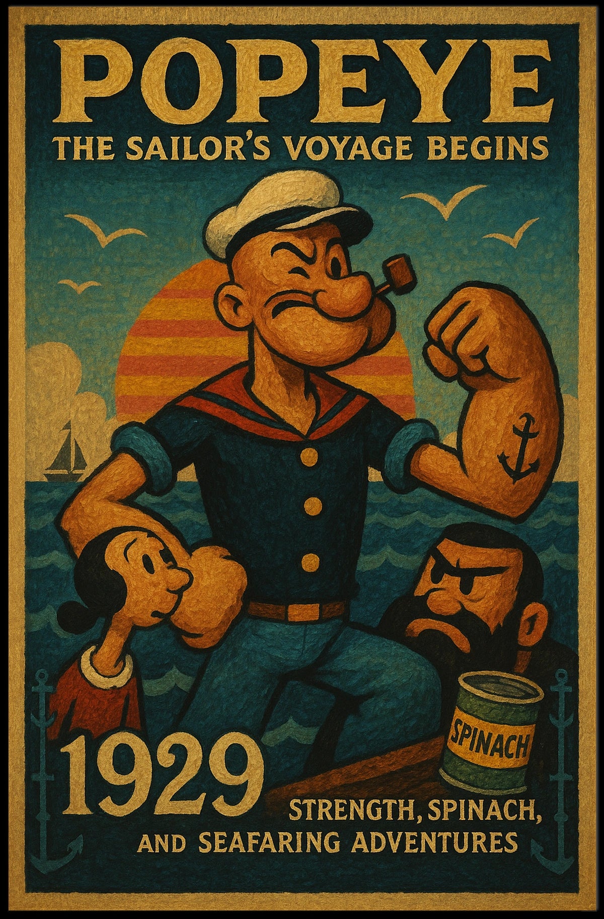 Popeye 1929 Art Poster POP-81