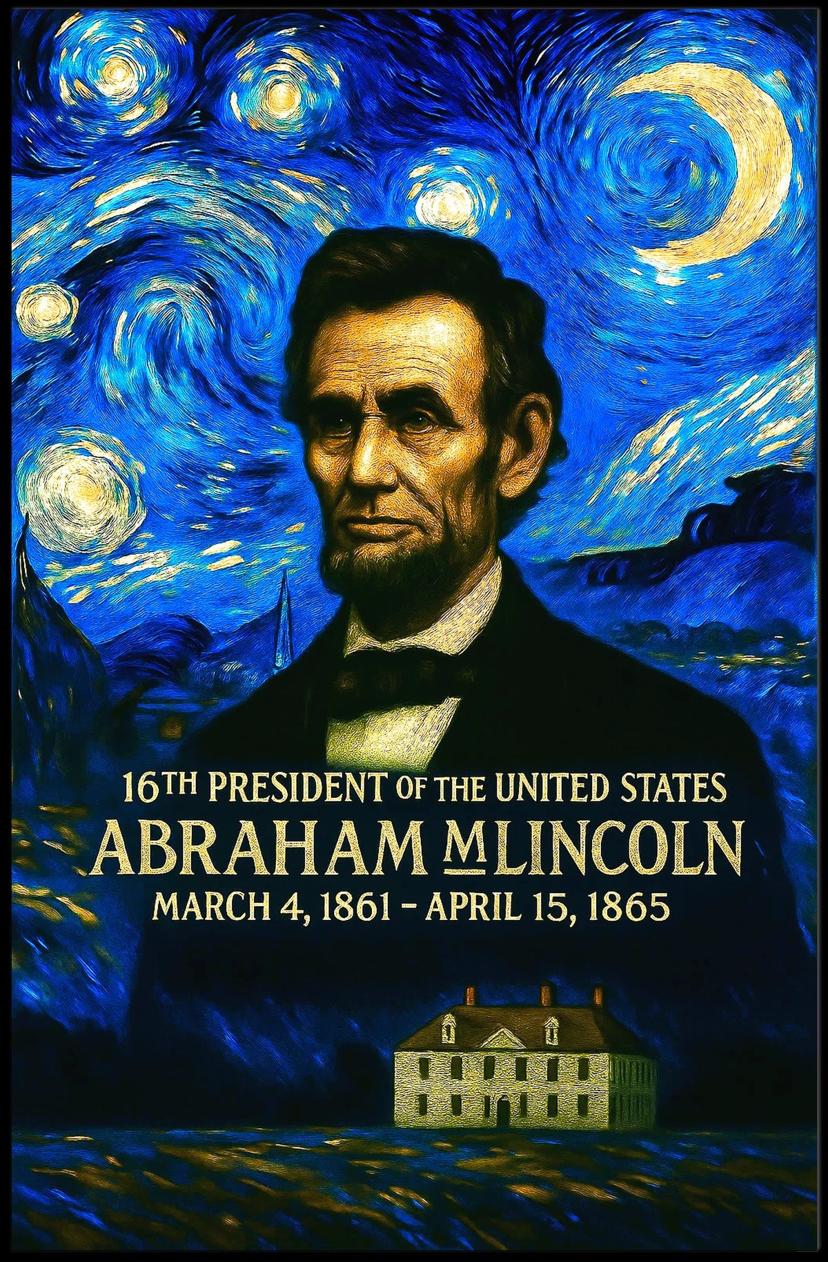 Abraham Lincoln 16th President of the United States Presidential Masterpiece Series Poster