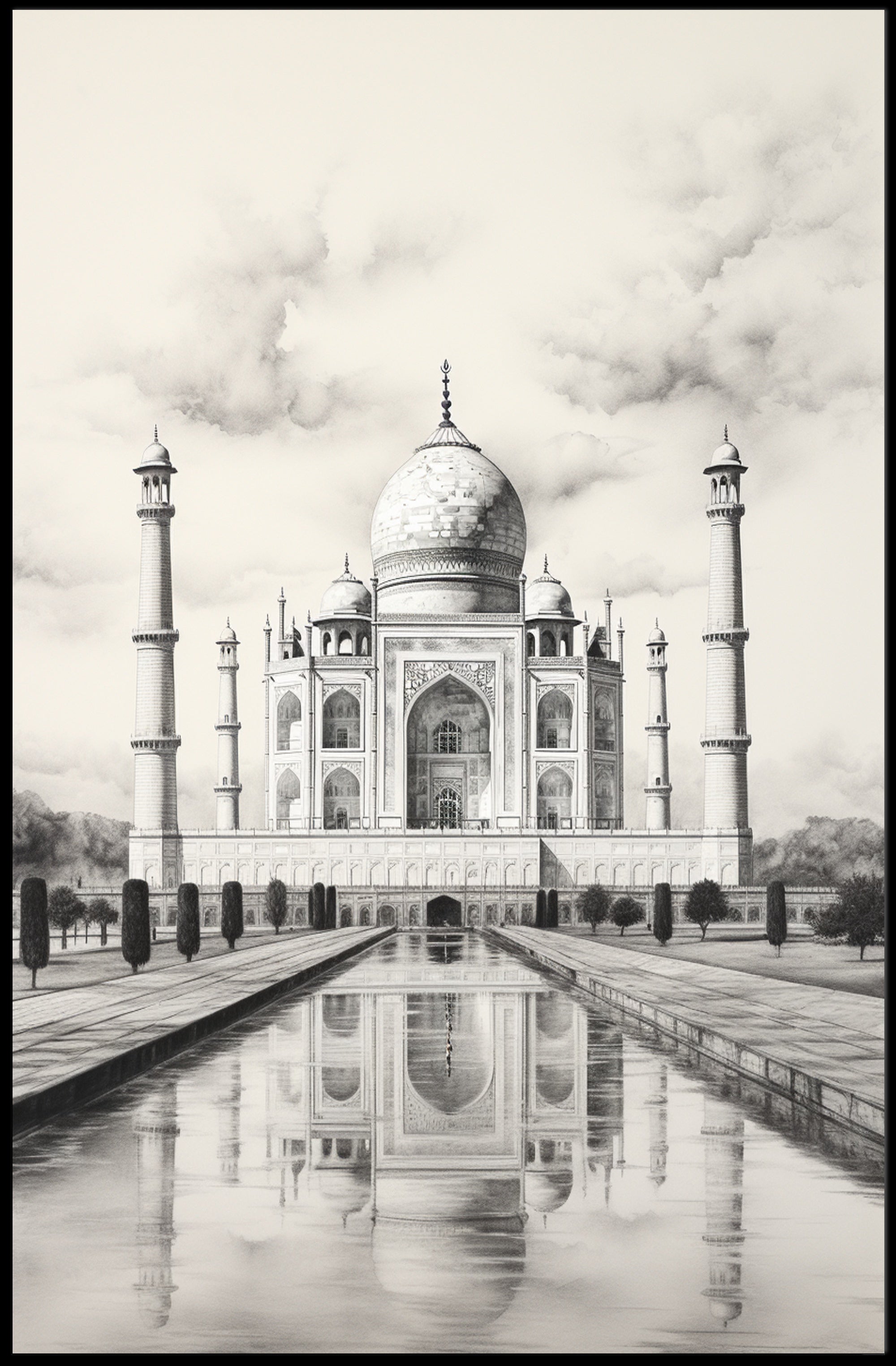 The Majestic Taj Mahal Poster