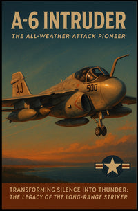 A-6 Intruder Vintage Military Recruitment Poster