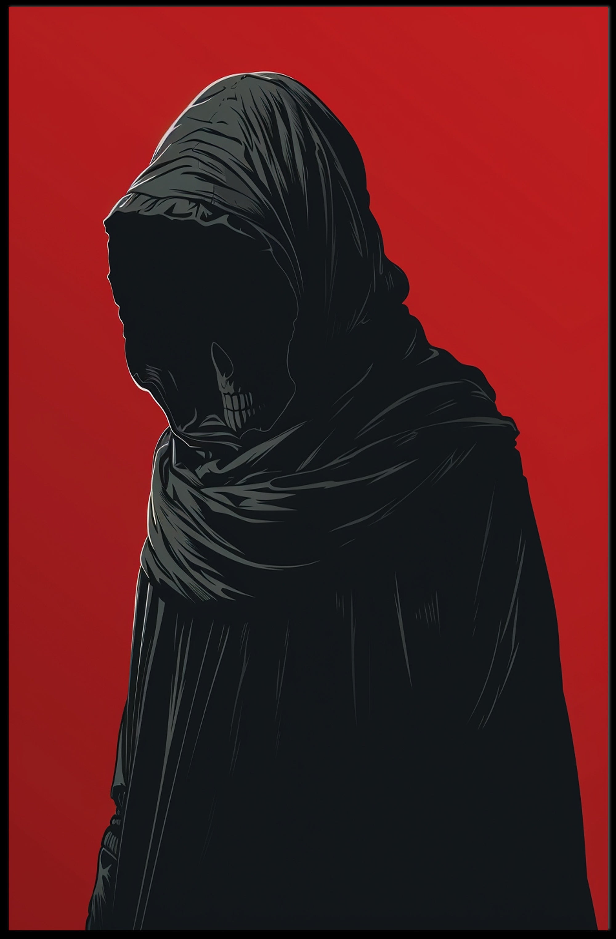 Dark Fantasy Grim Reaper Poster: Eerie Gothic Art PosterGoat