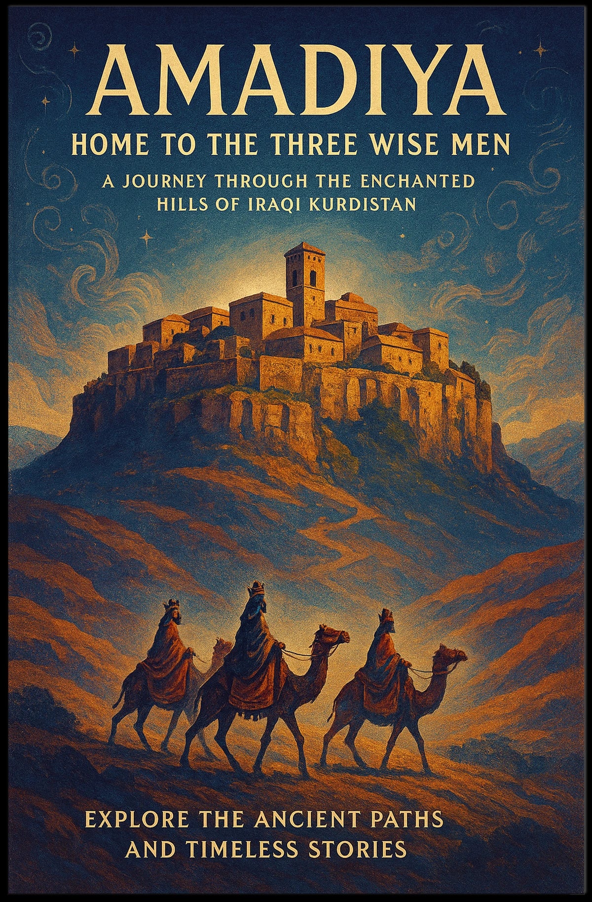 Amadiya Home to the Three Wise Men Poster