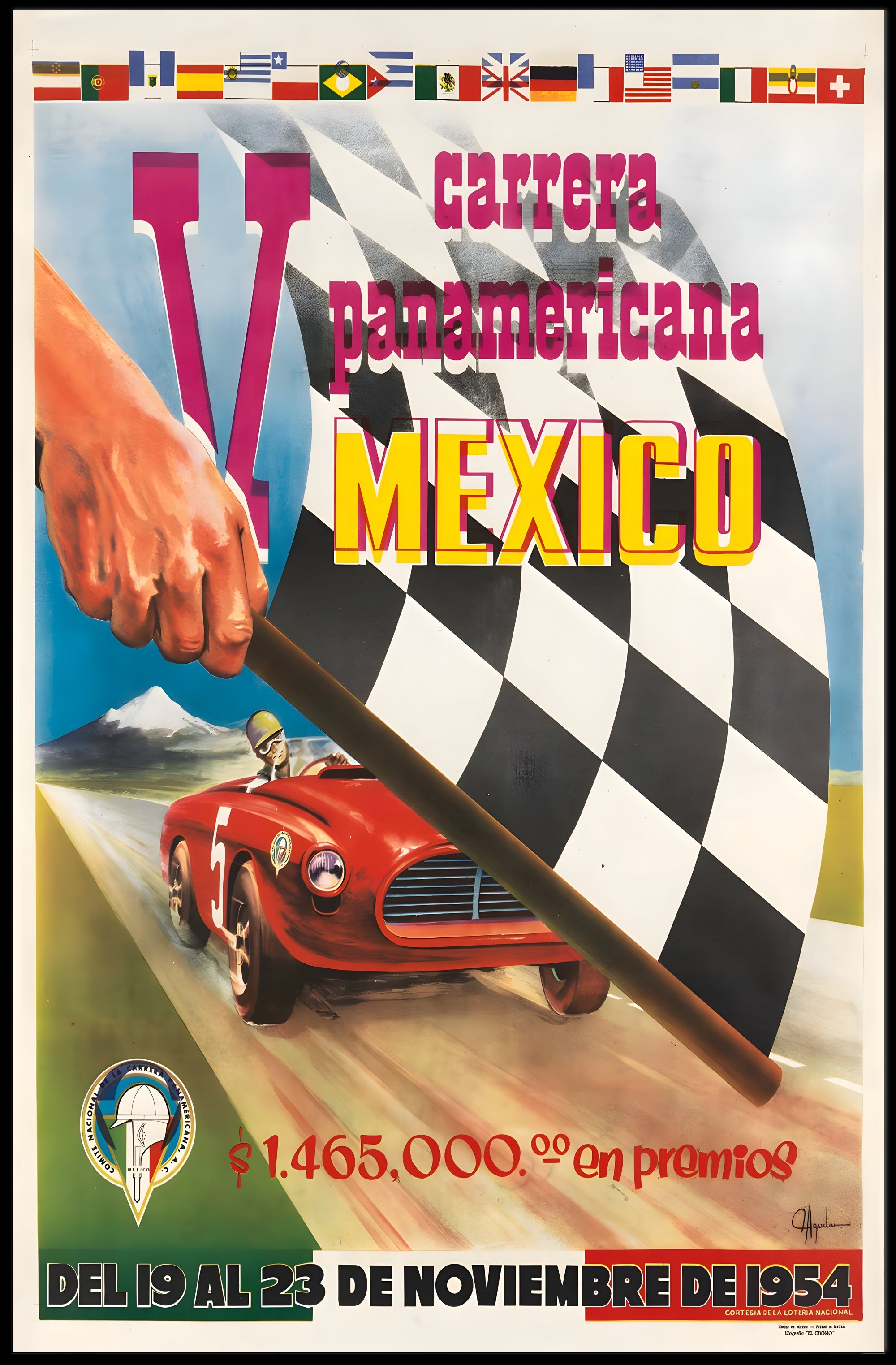 V Carrera Panamericana 1954 Poster