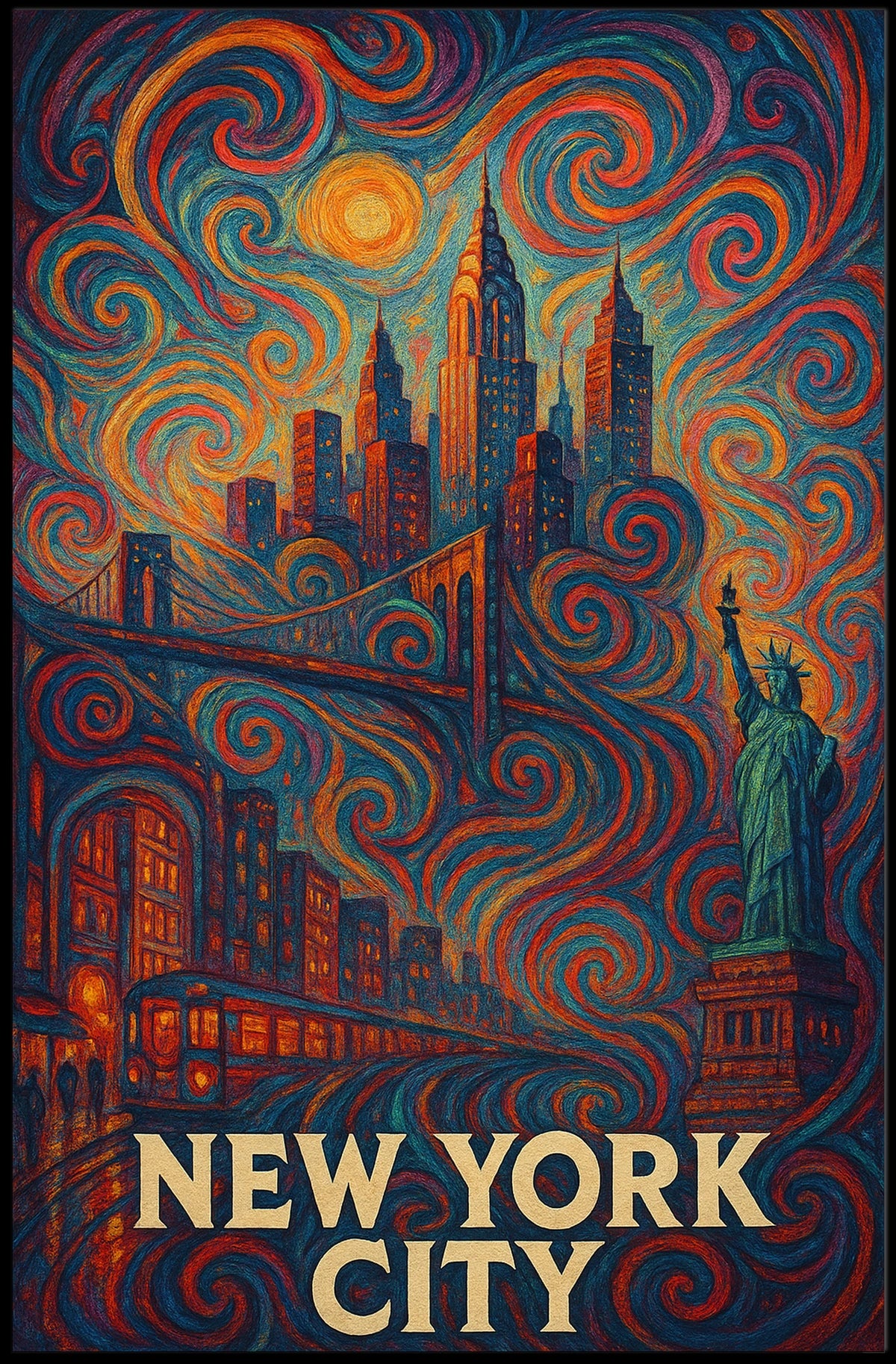 New York City A Vibrant Metropolis Poster