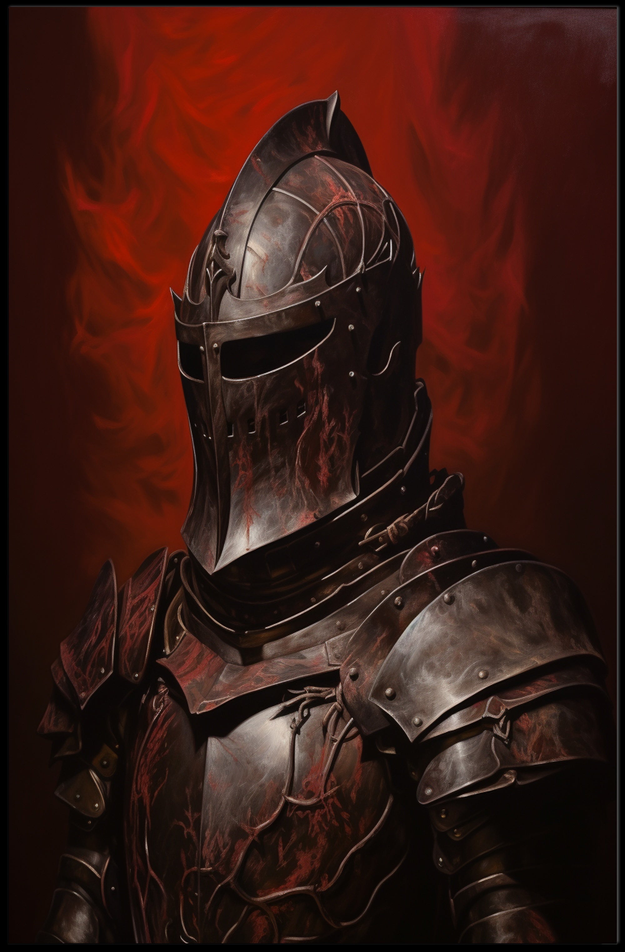 Medieval Knight Valor Art Print Historical or Presidential Poster