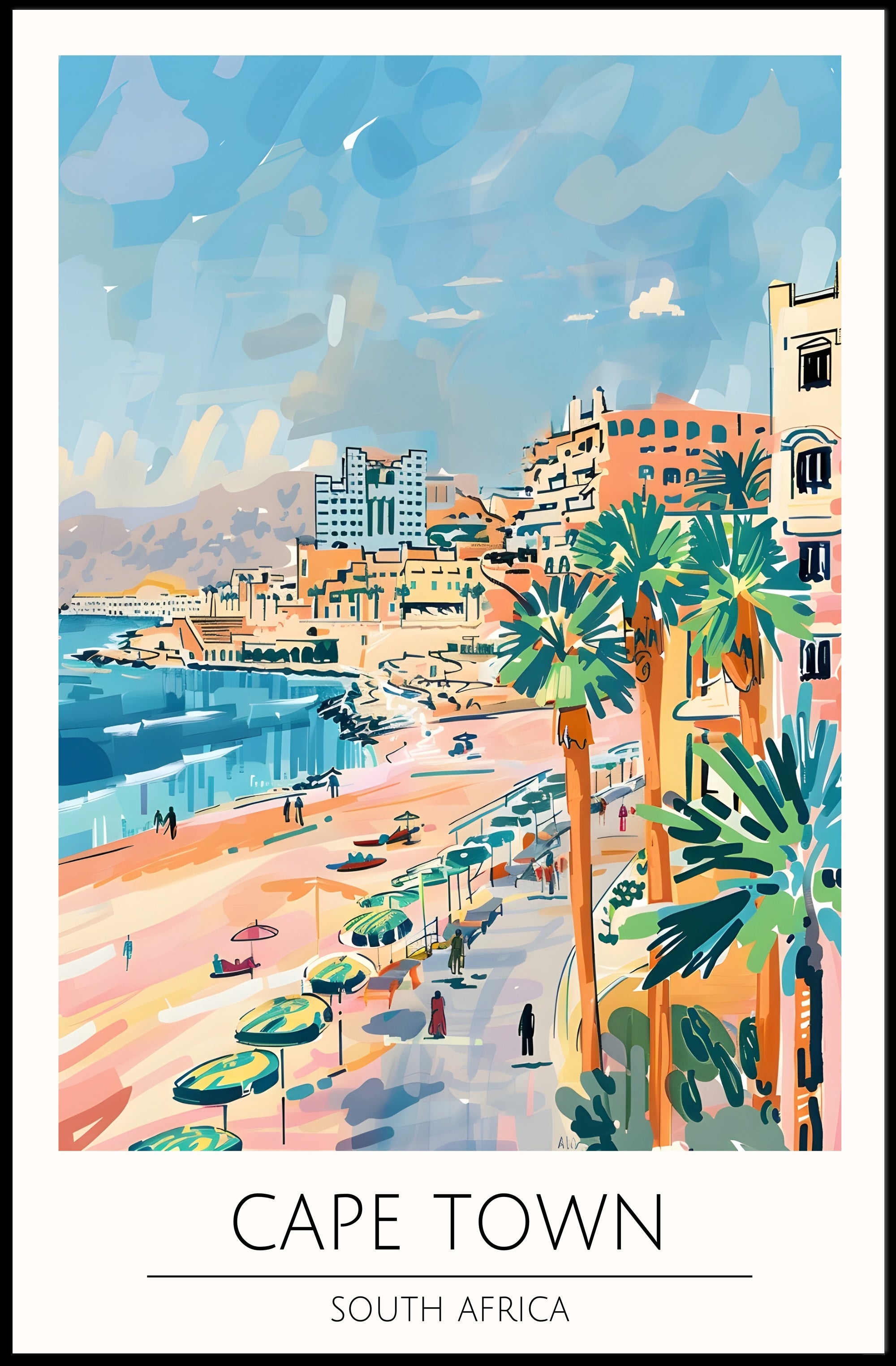 Scenic Cape Town Poster PosterGoat