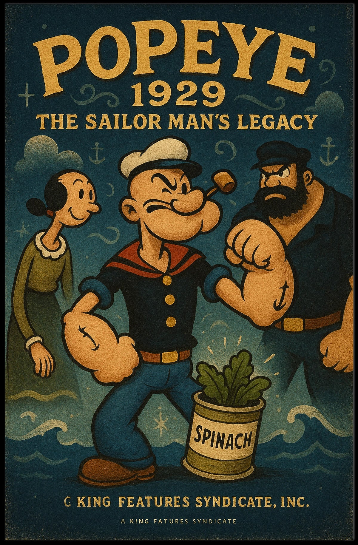 Popeye 1929 Art Poster POP-151