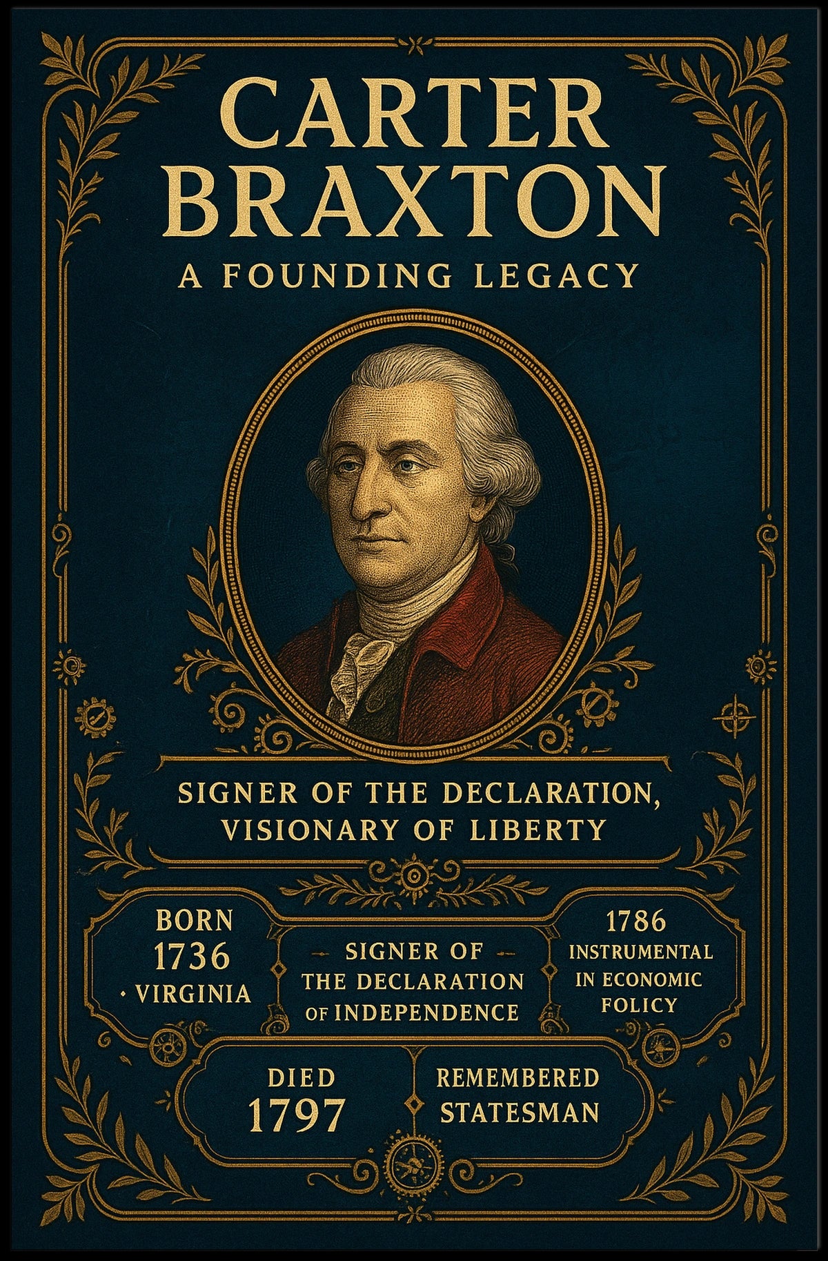 Carter Braxton A Founding Legacy Poster