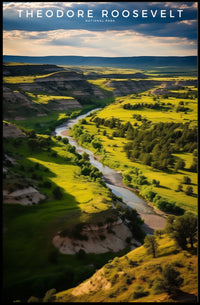Theodore Roosevelt National Park Scenic View Poster