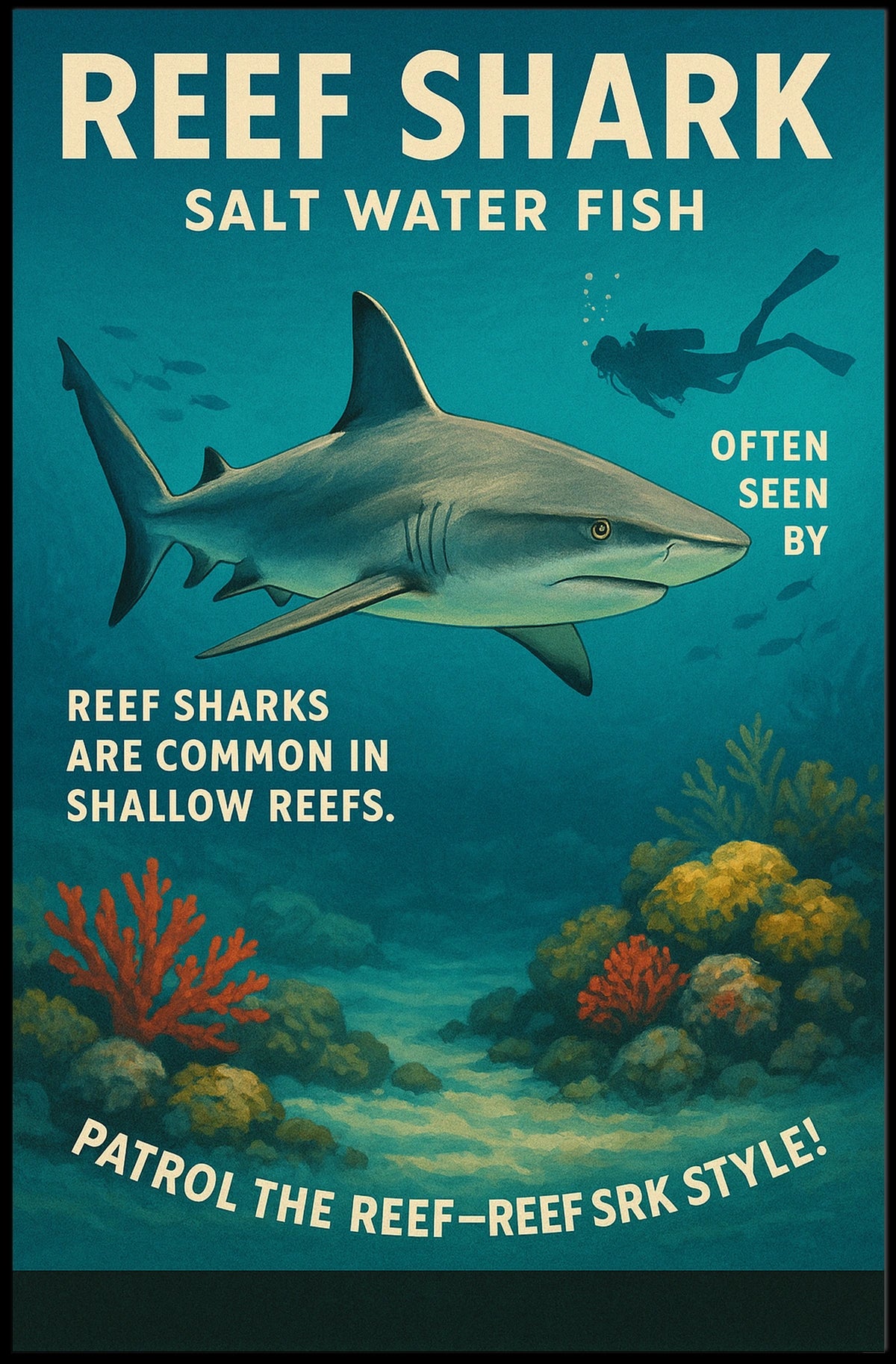 Reef Shark Guardians of the Shallow Reefs Poster