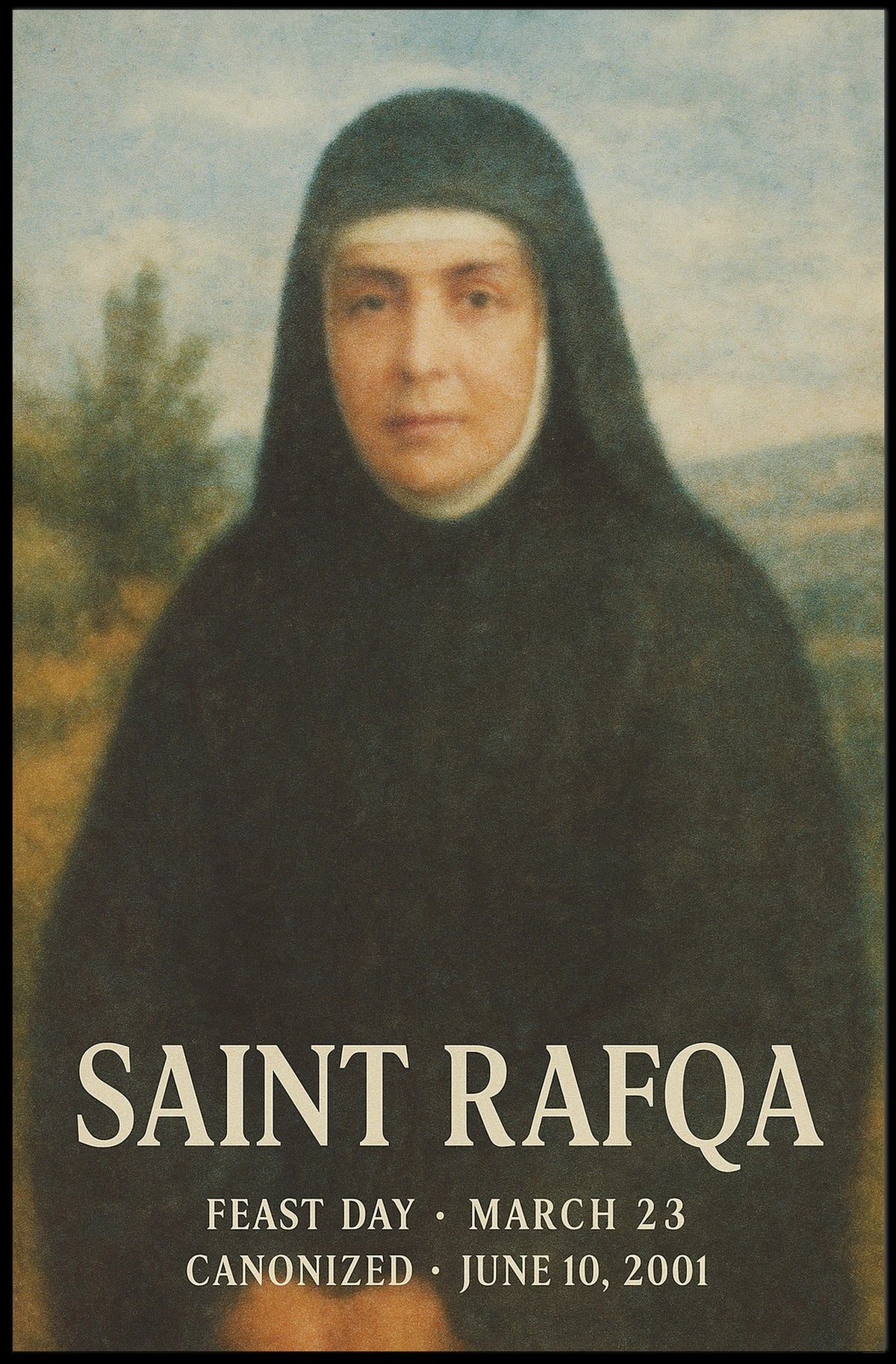 Saint Rafqa Poster