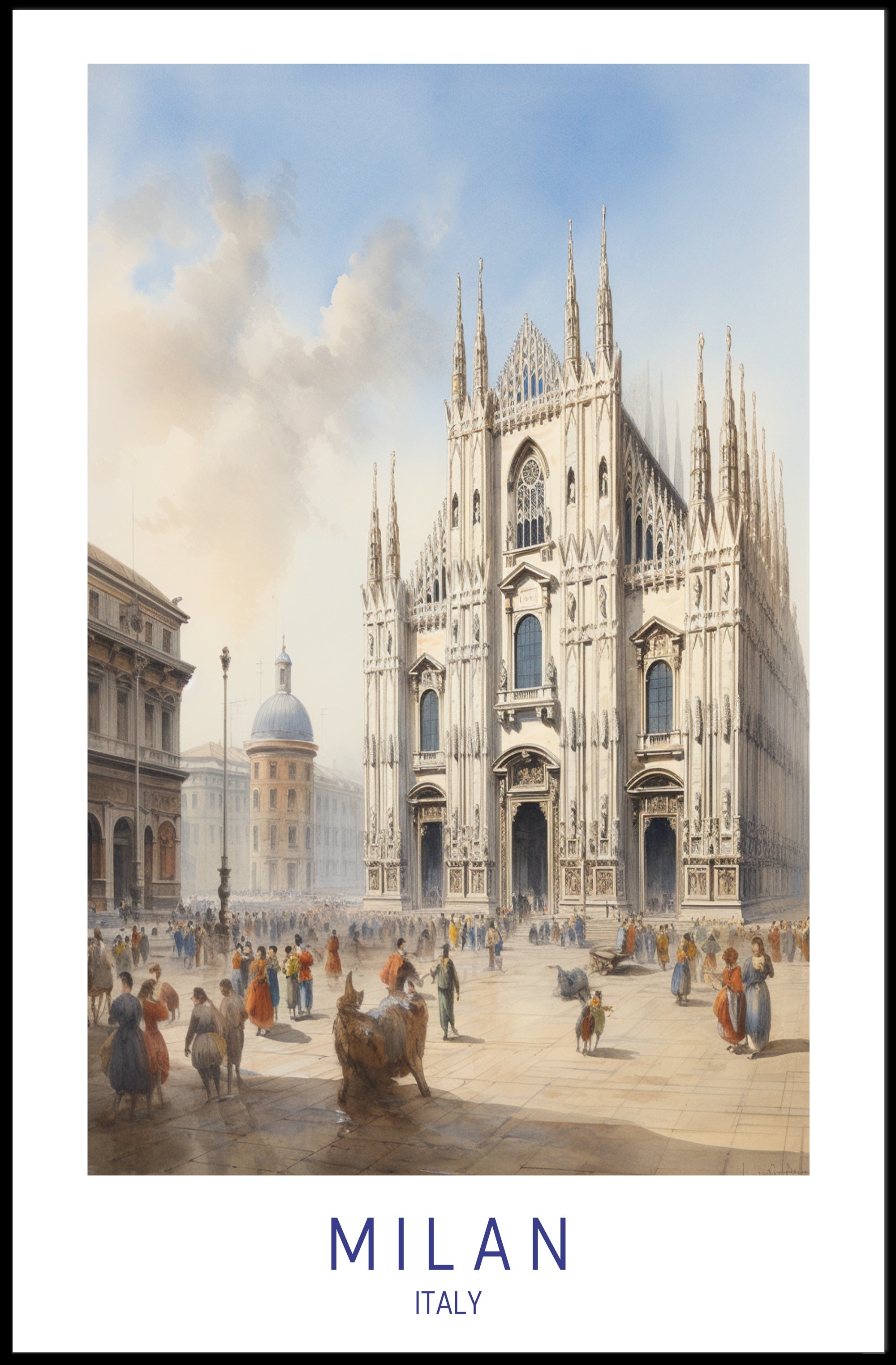 Milan Cathedral Gothic Architecture Cultural Heritage Poster PosterGoat