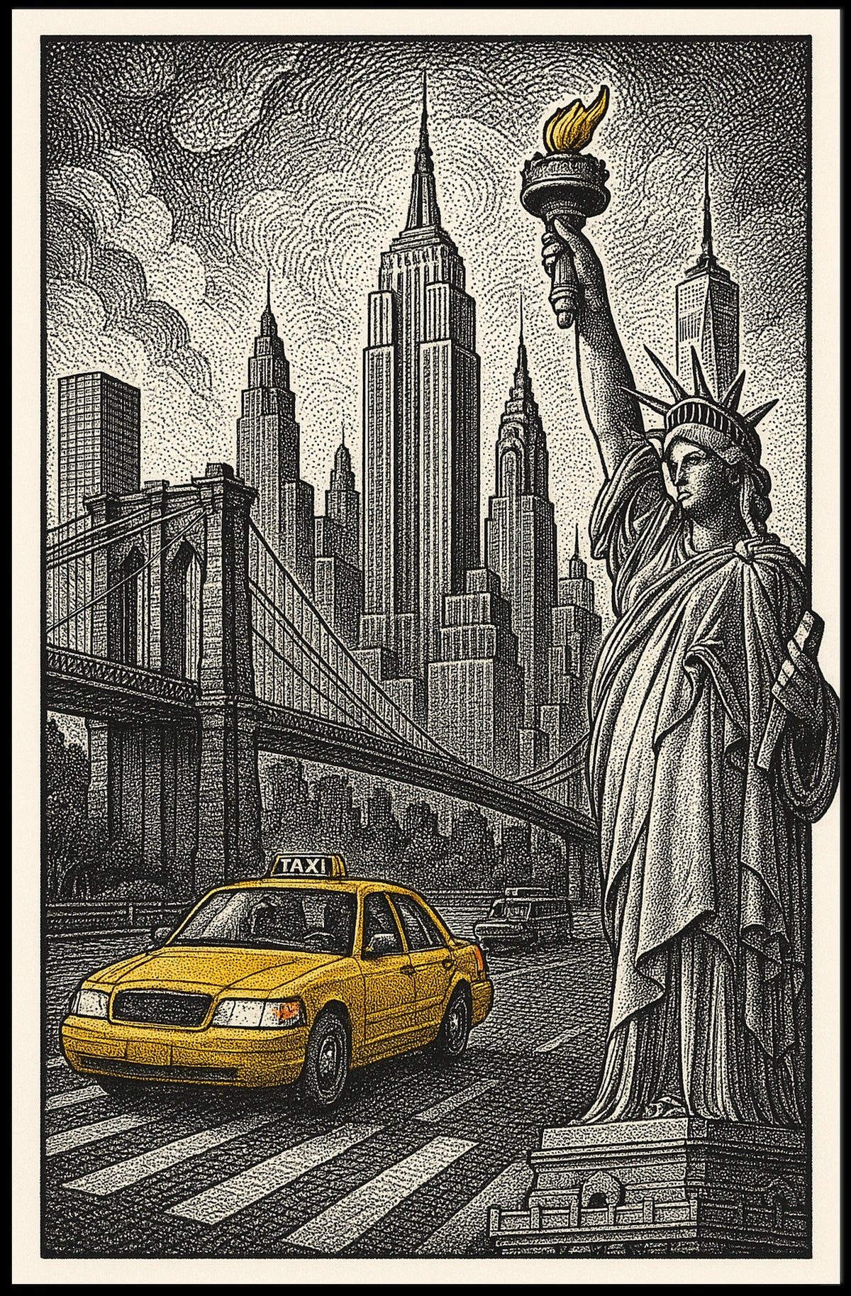 New York City Icons Poster