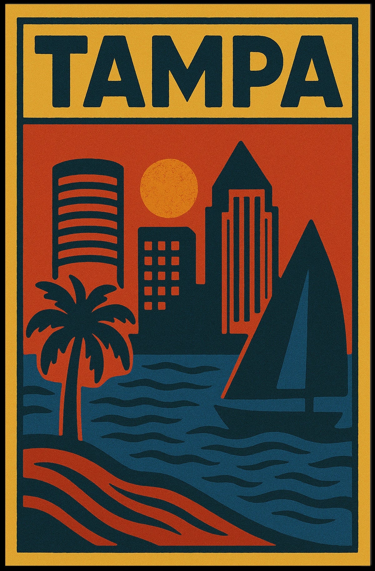 Tampa Cityscape Poster