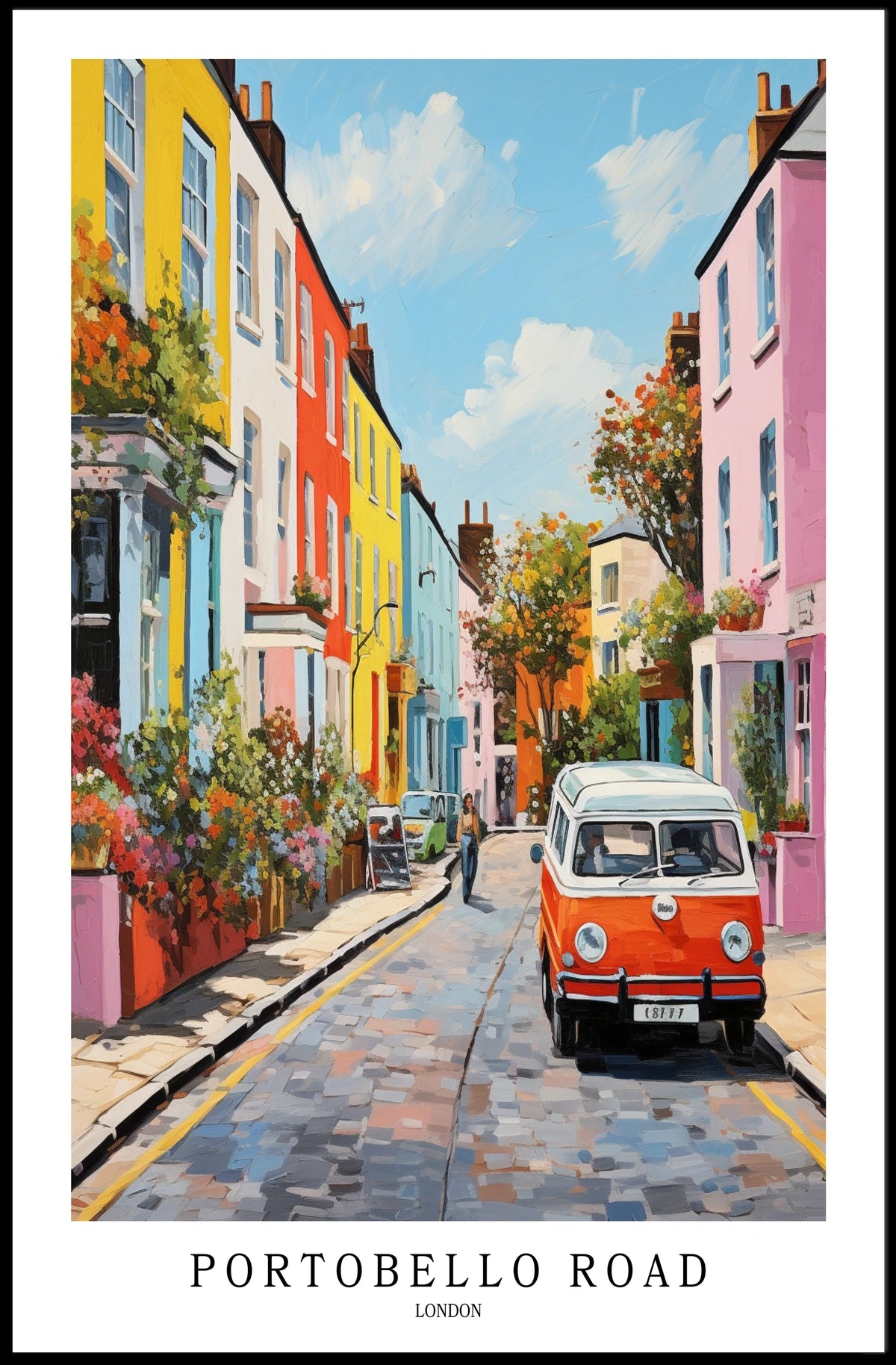 Portobello Road London Poster