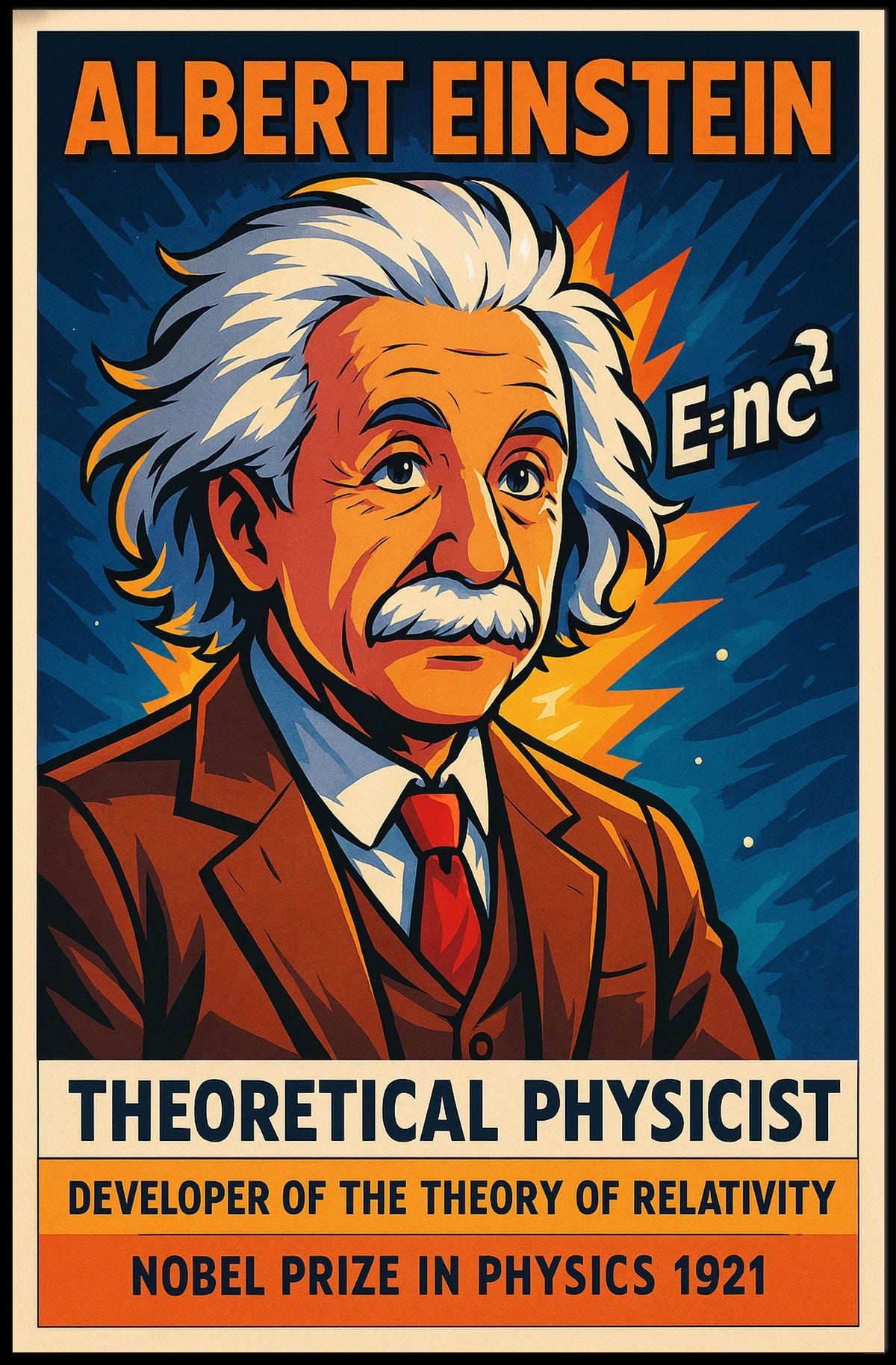 Albert Einstein Theoretical Physicist Poster