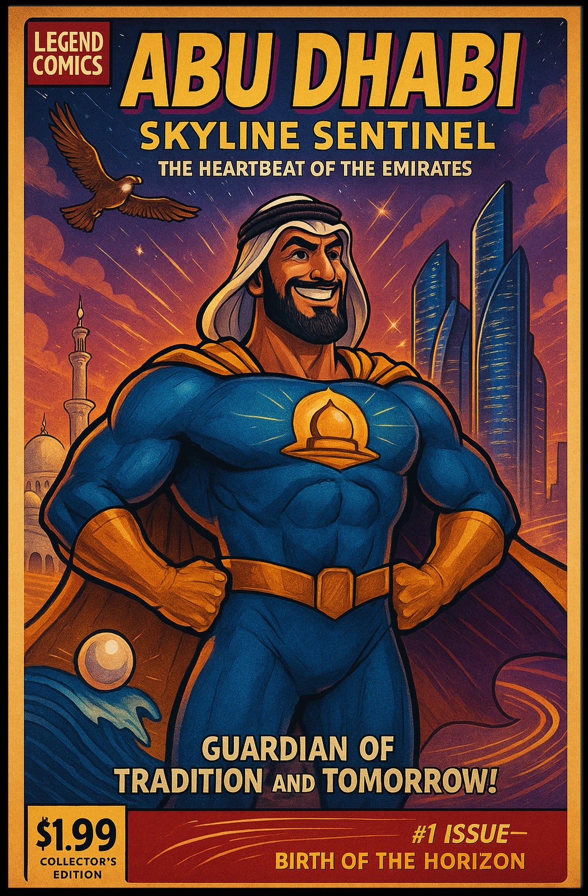 Skyline Sentinel of Abu Dhabi Poster