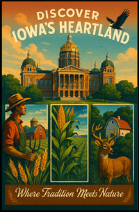 Discover IowaS Heartland Poster
