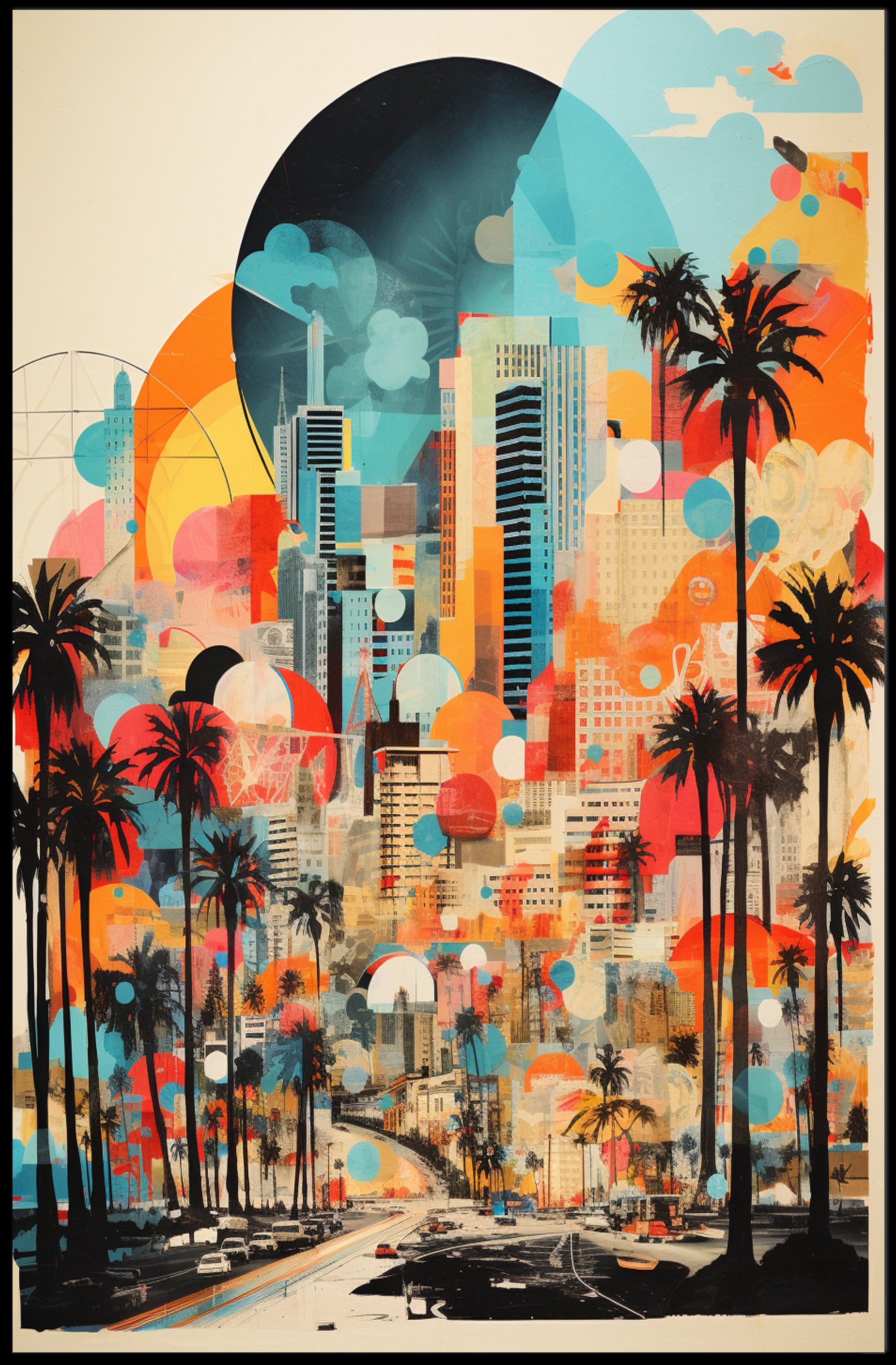 Vibrant Cityscape Poster