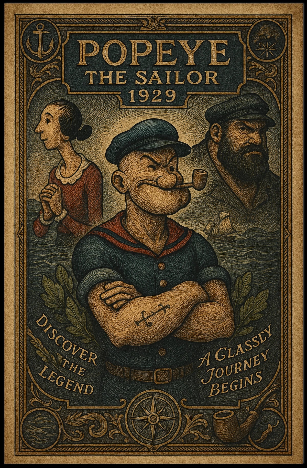 Popeye 1929 Art Poster POP-157