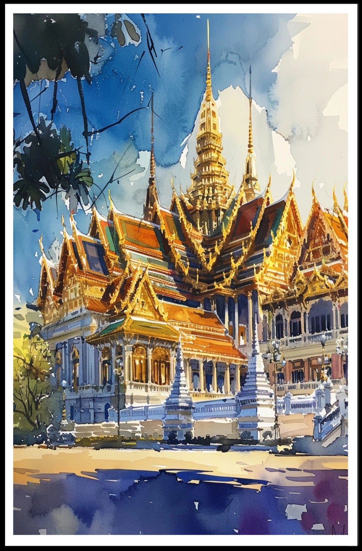Majestic Thai Architecture Poster