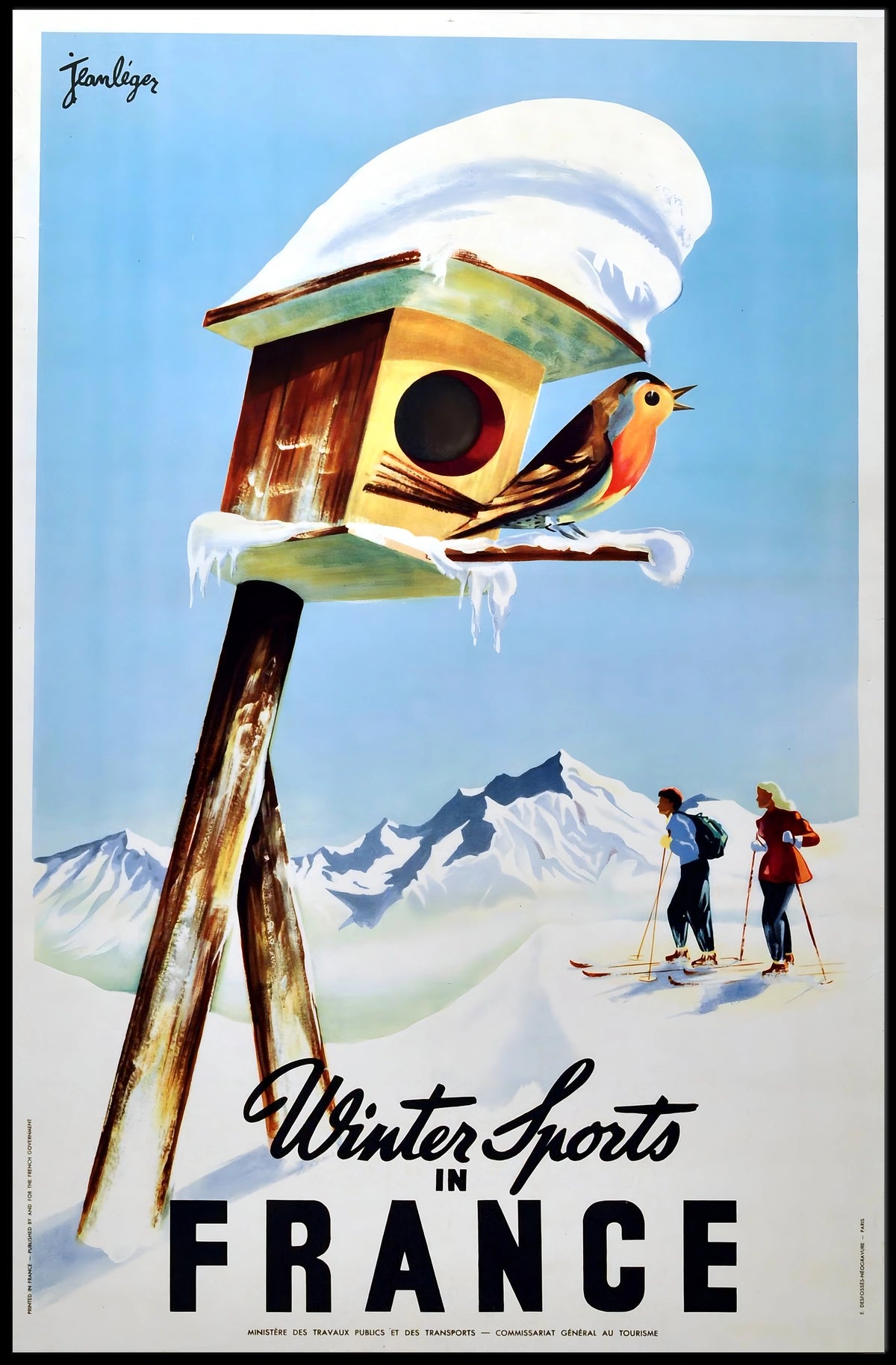 Winter Sports In France Poster